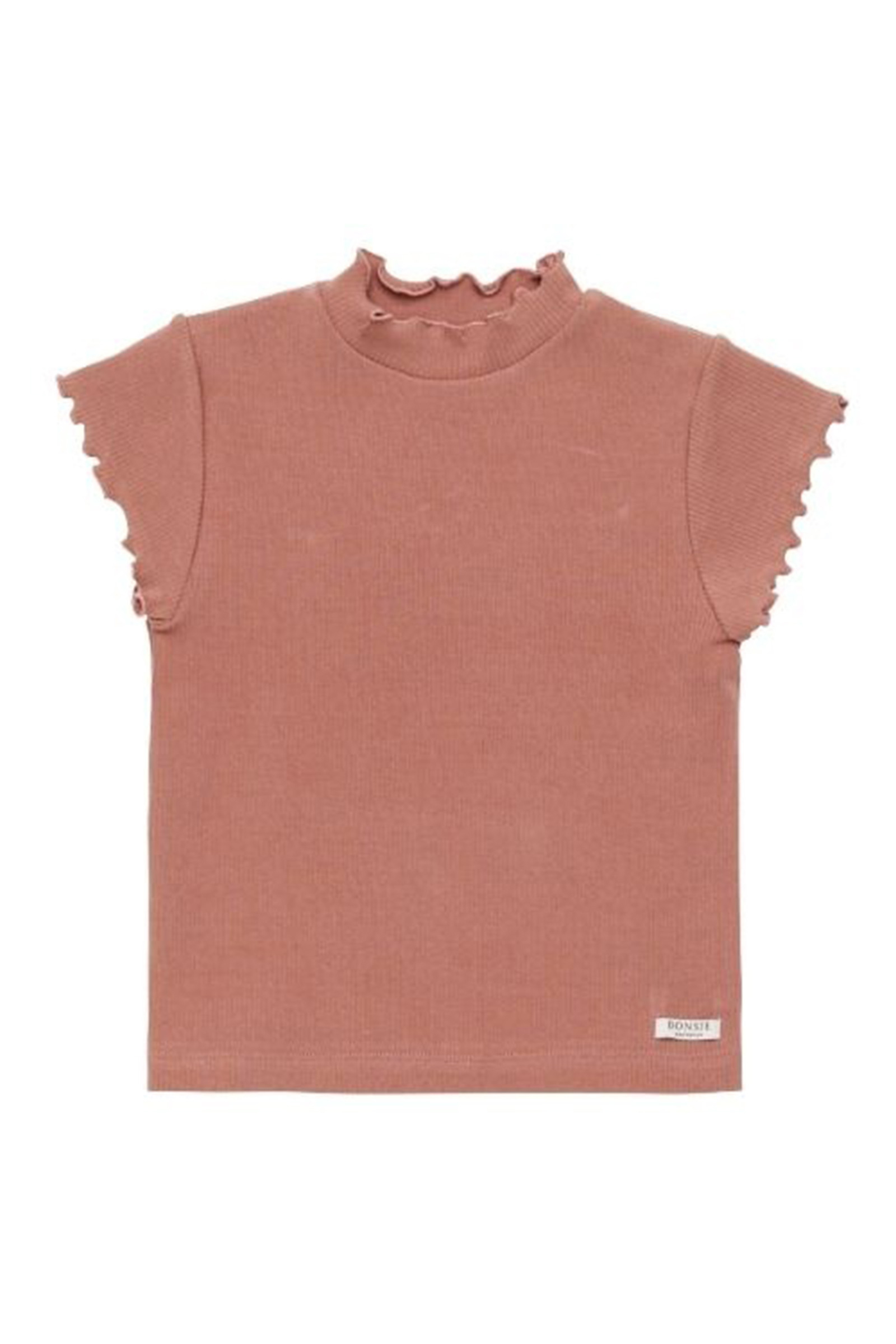 Meisjes blouse lange mouw rose