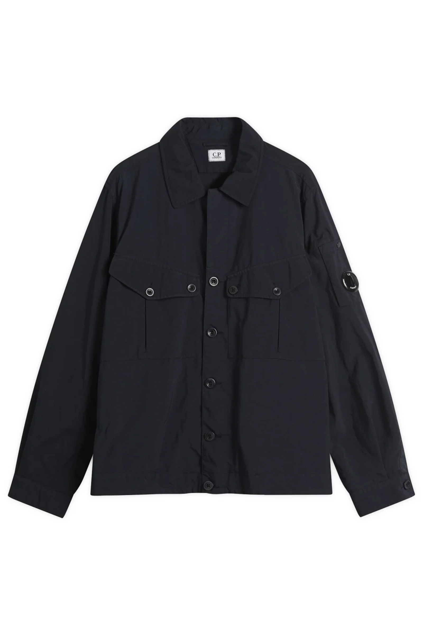 Heren overshirt blauw