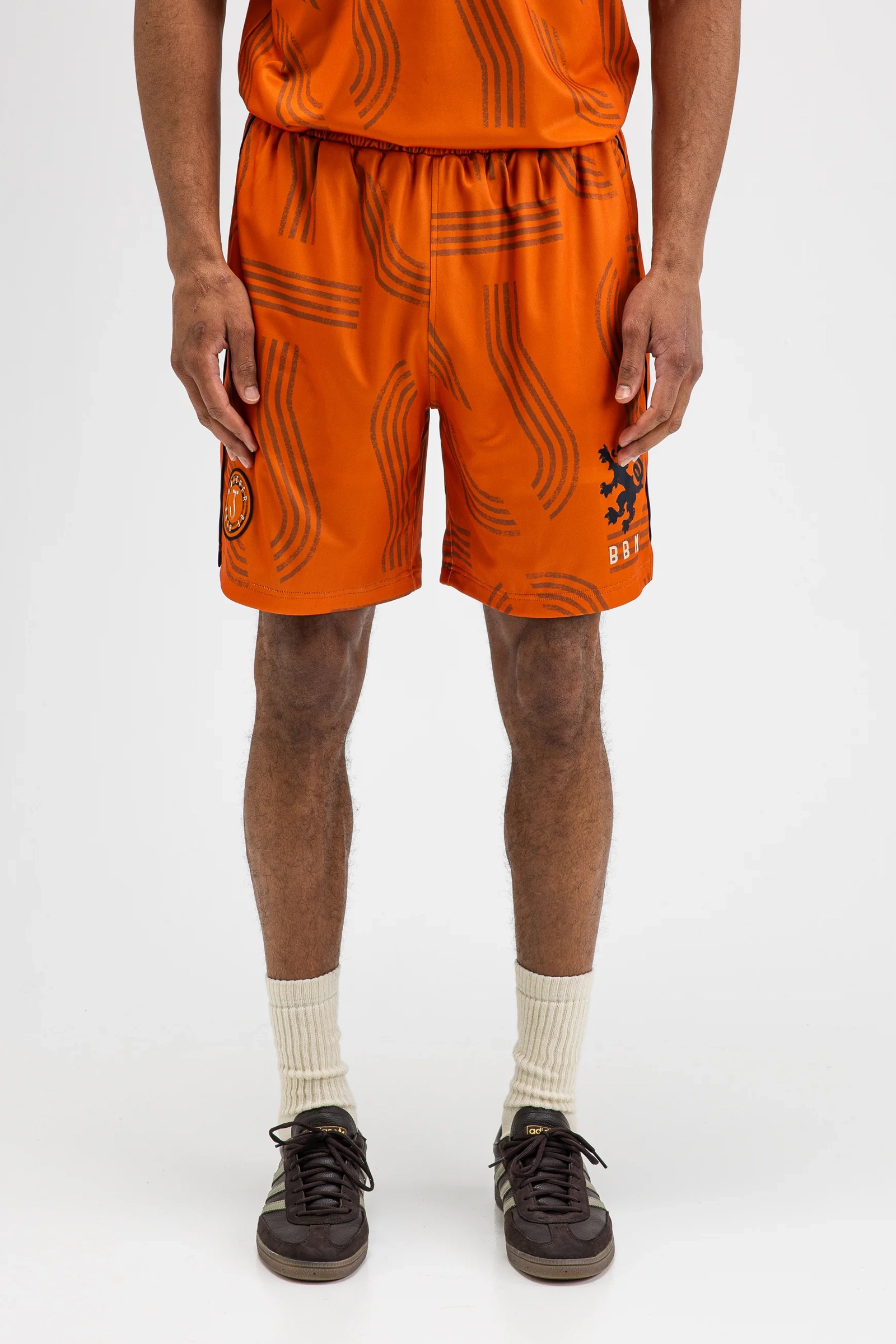 Heren short oranje