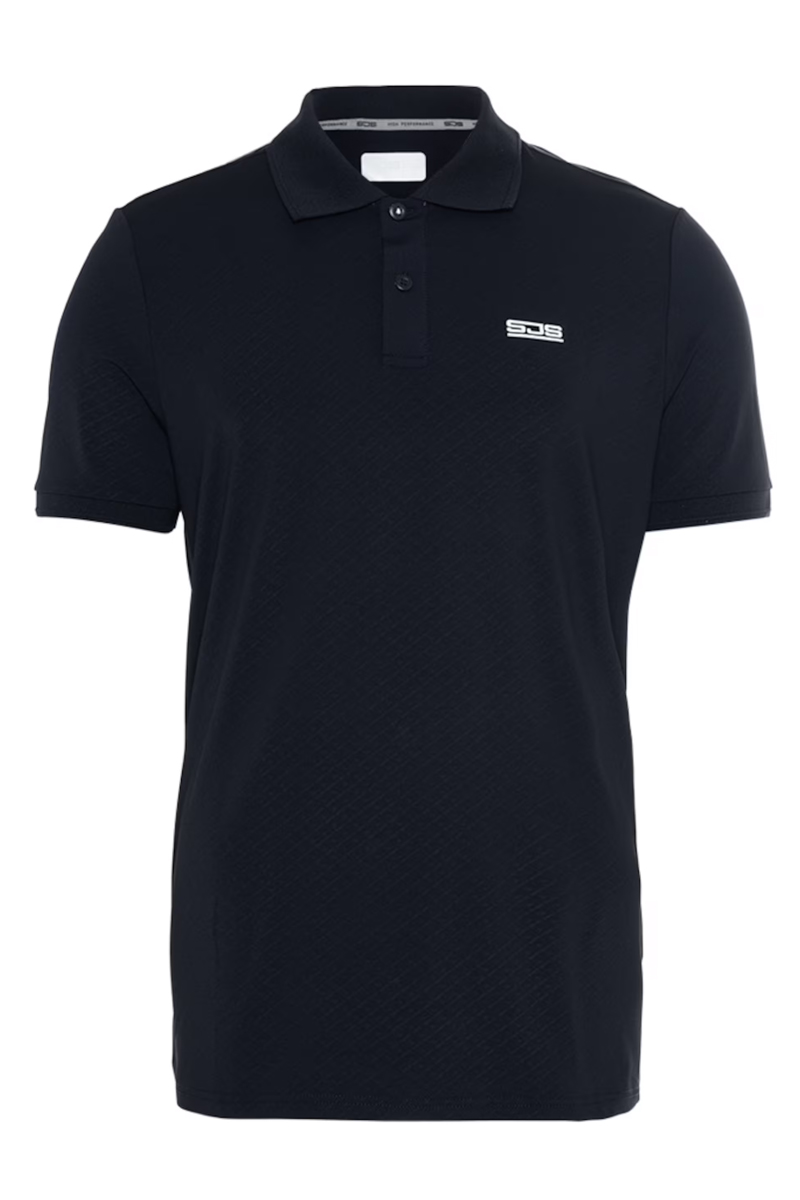 Tennis heren polo blauw