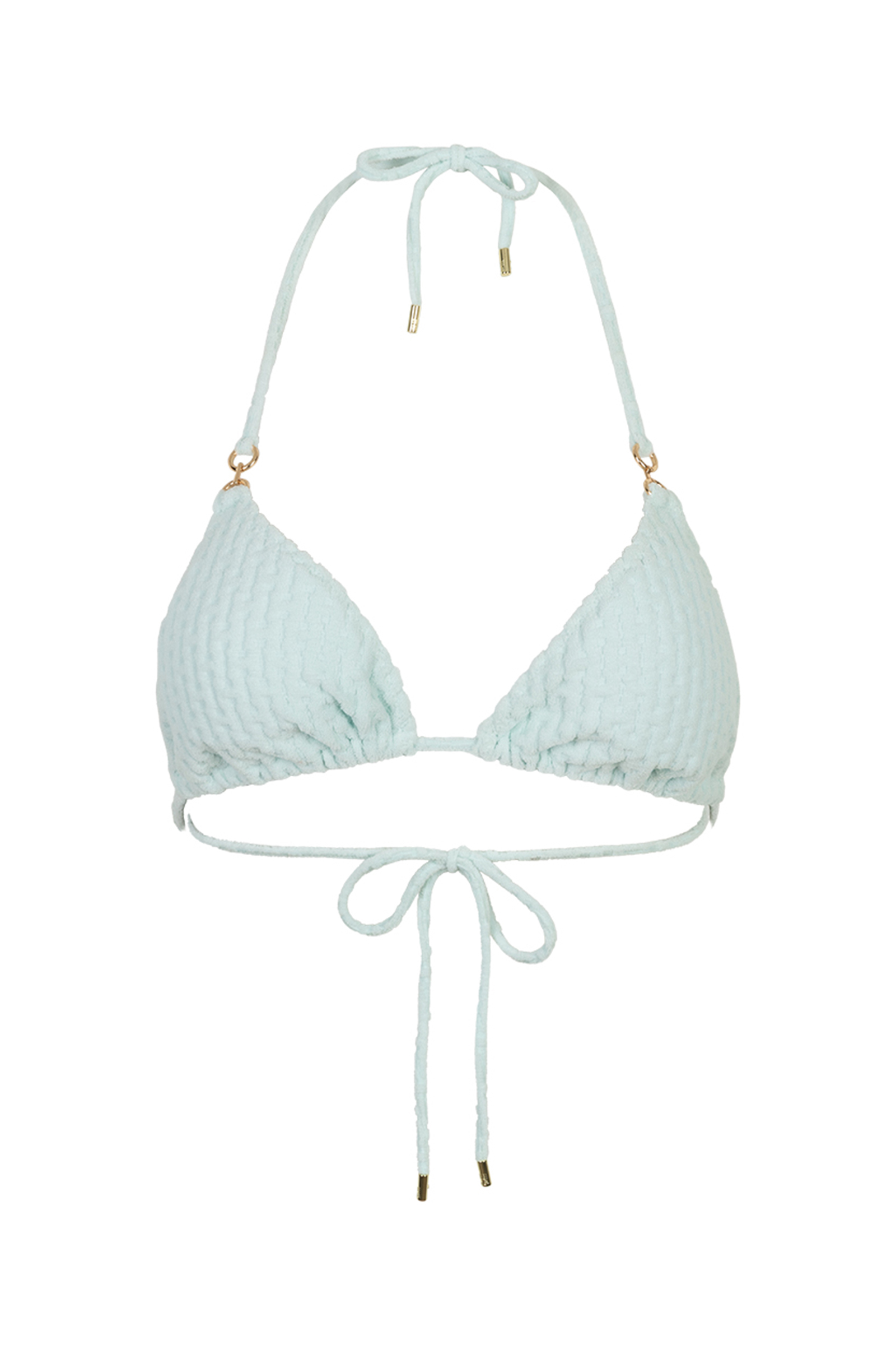 Bad/beach dames bikini top blauw