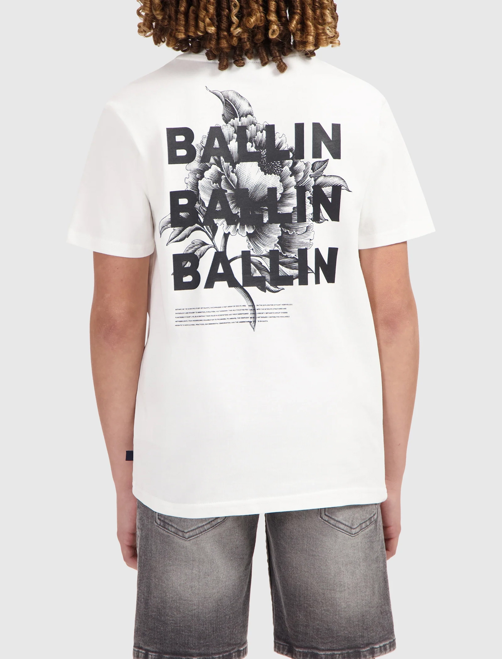 Ballin Loose fit crewneck tshirt Ecru-1 3