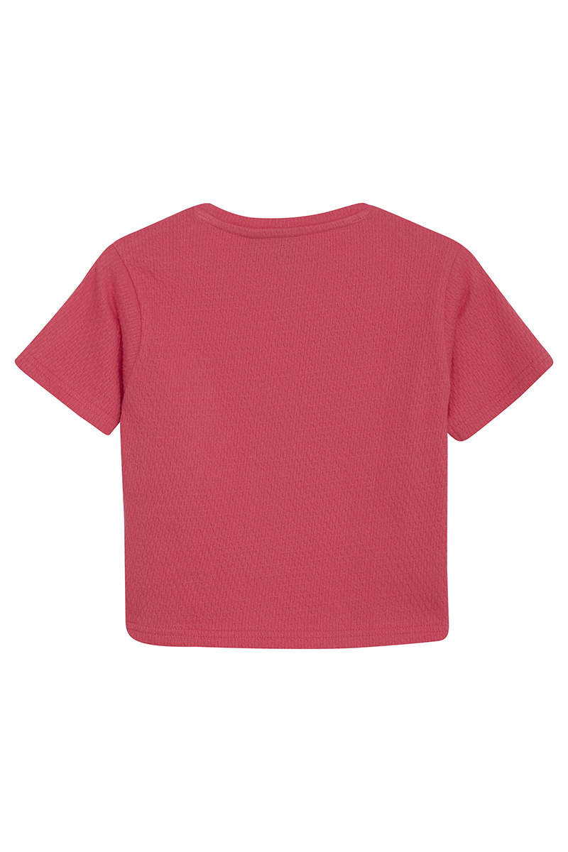 Meisjes t-shirt korte mouw rood