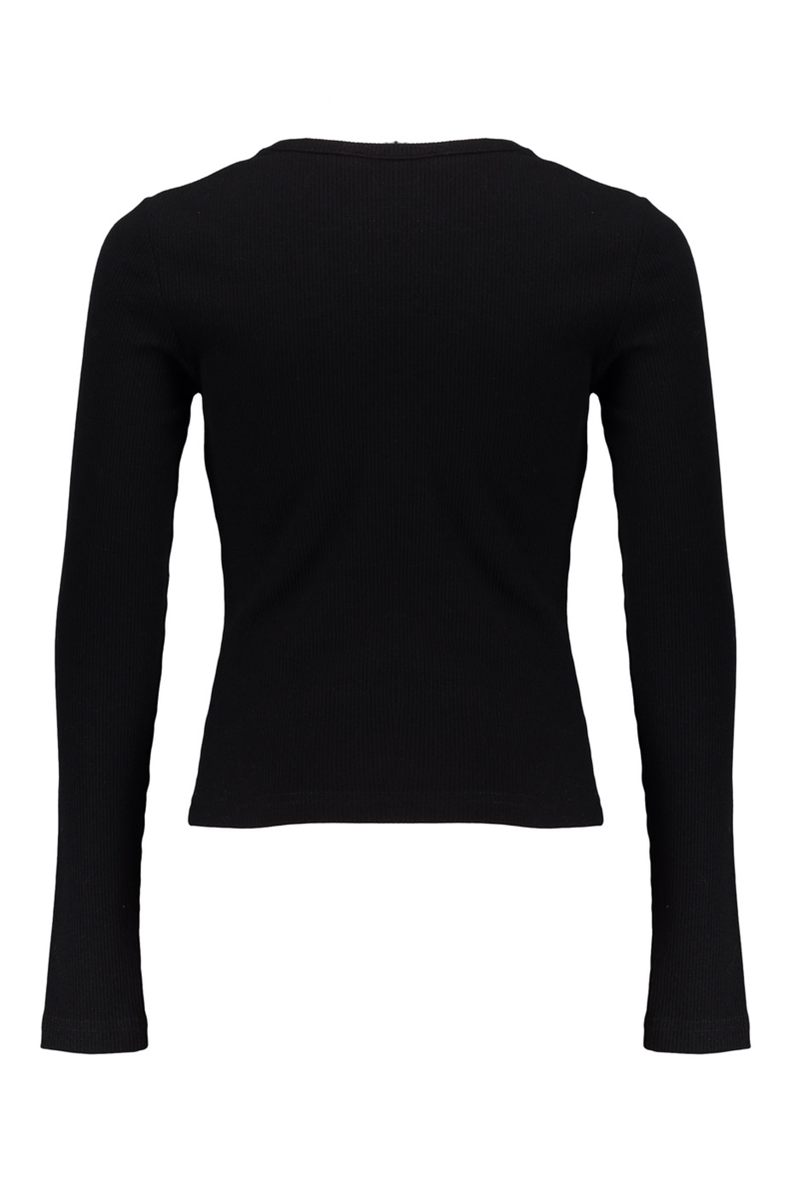 Meisjes t-shirt lange mouw zwart