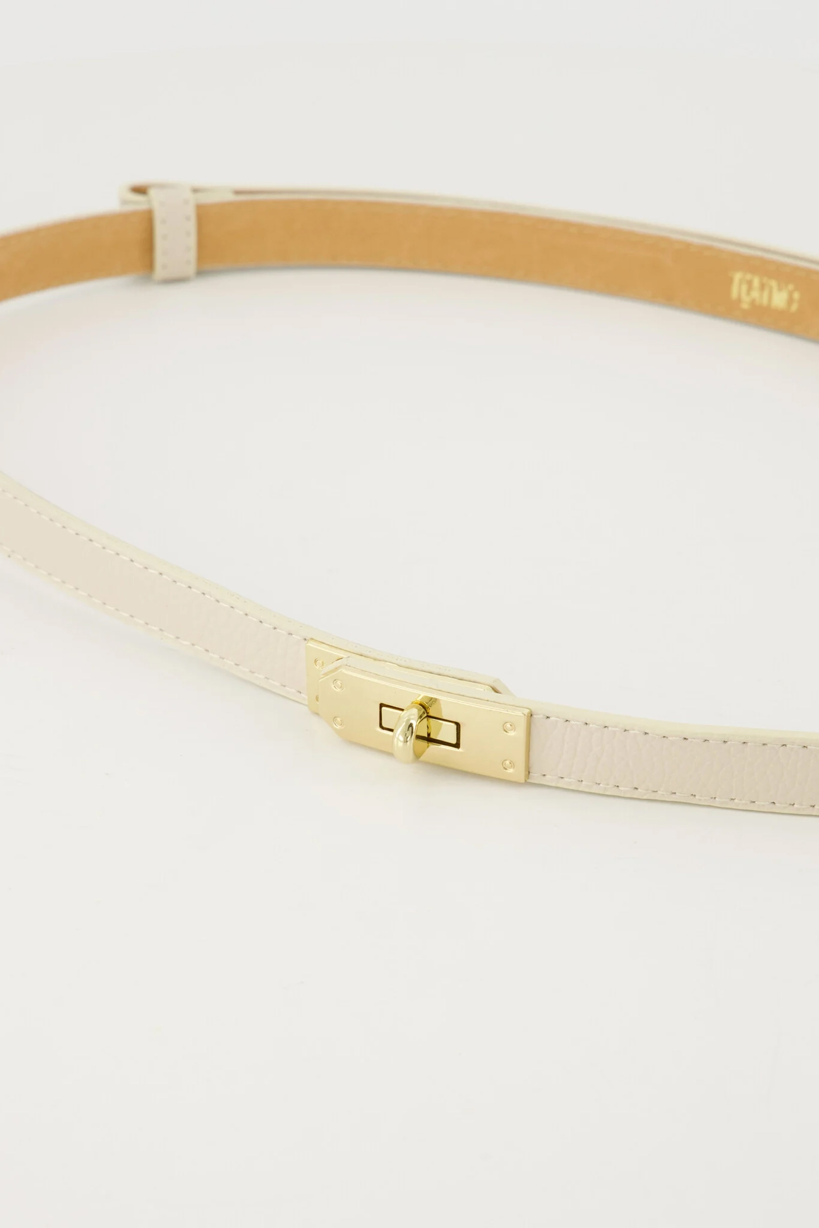 Dames riem ecru