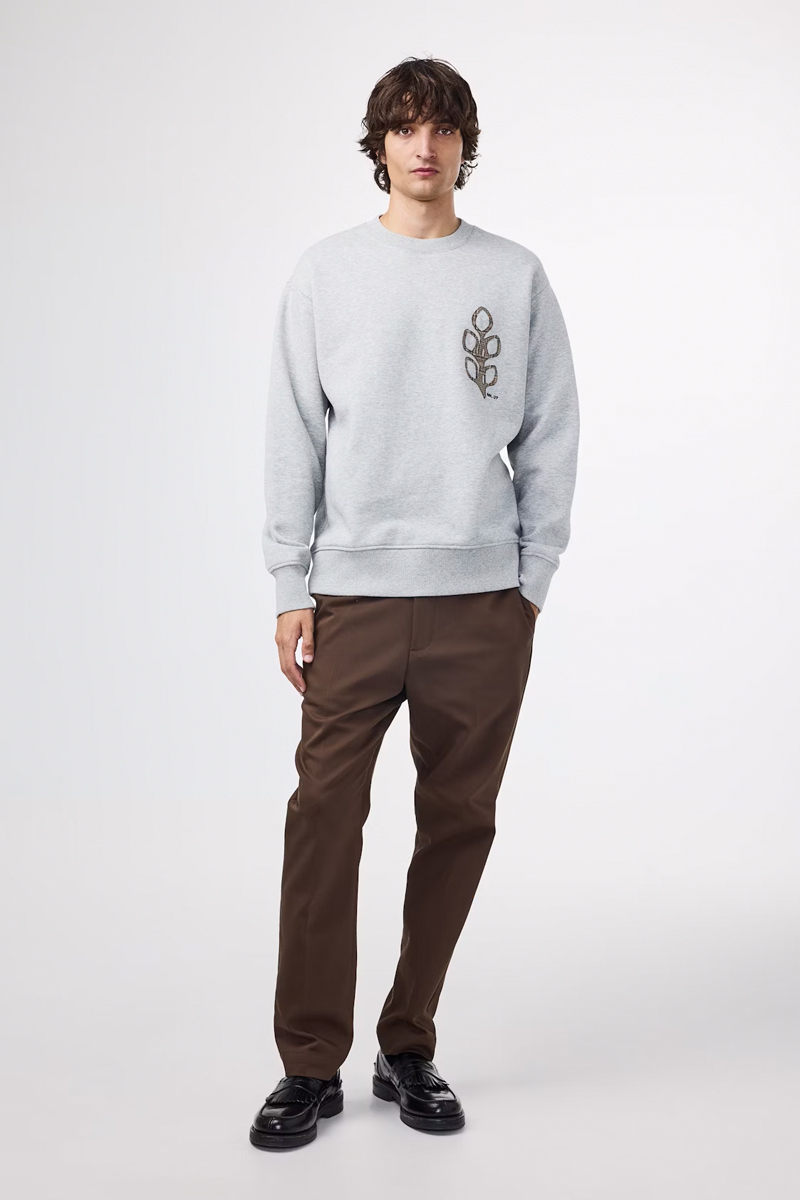Heren sweater grijs