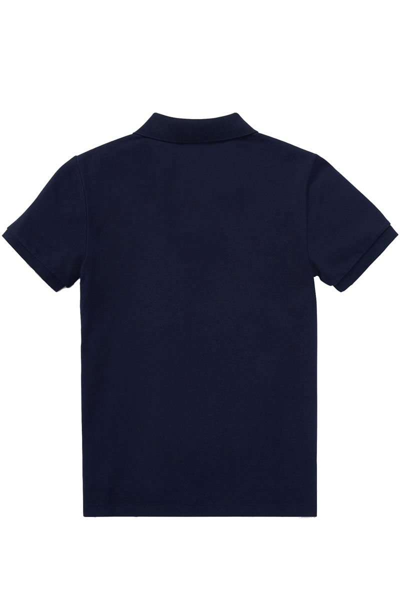 Jongens polo korte mouw blauw