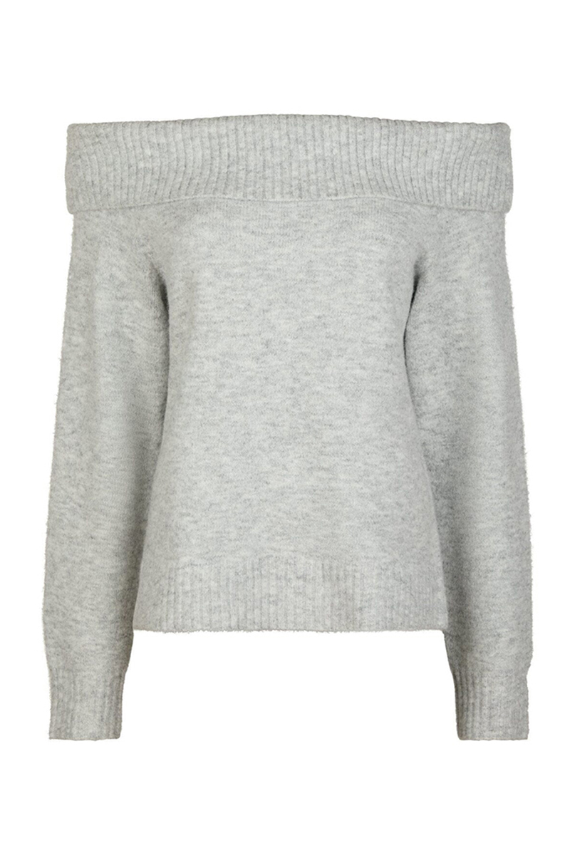 Neo Noir Jane knit blouse Grijs-1 1