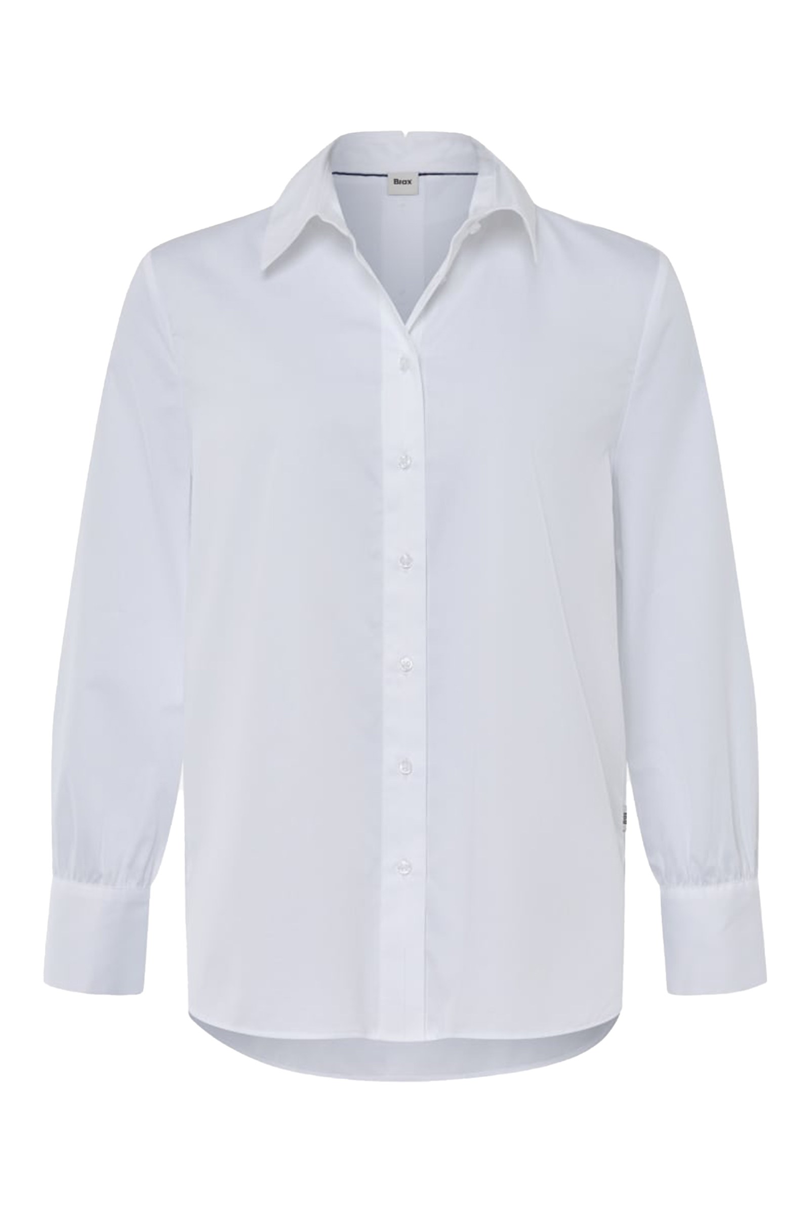 Dames blouse lange mouw wit
