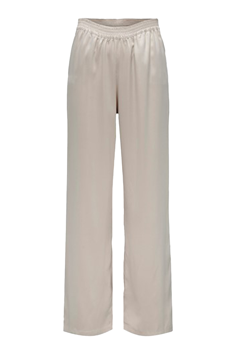 Only ONLVICTORIA SATIN PANT NOOS WVN Ecru-1 1