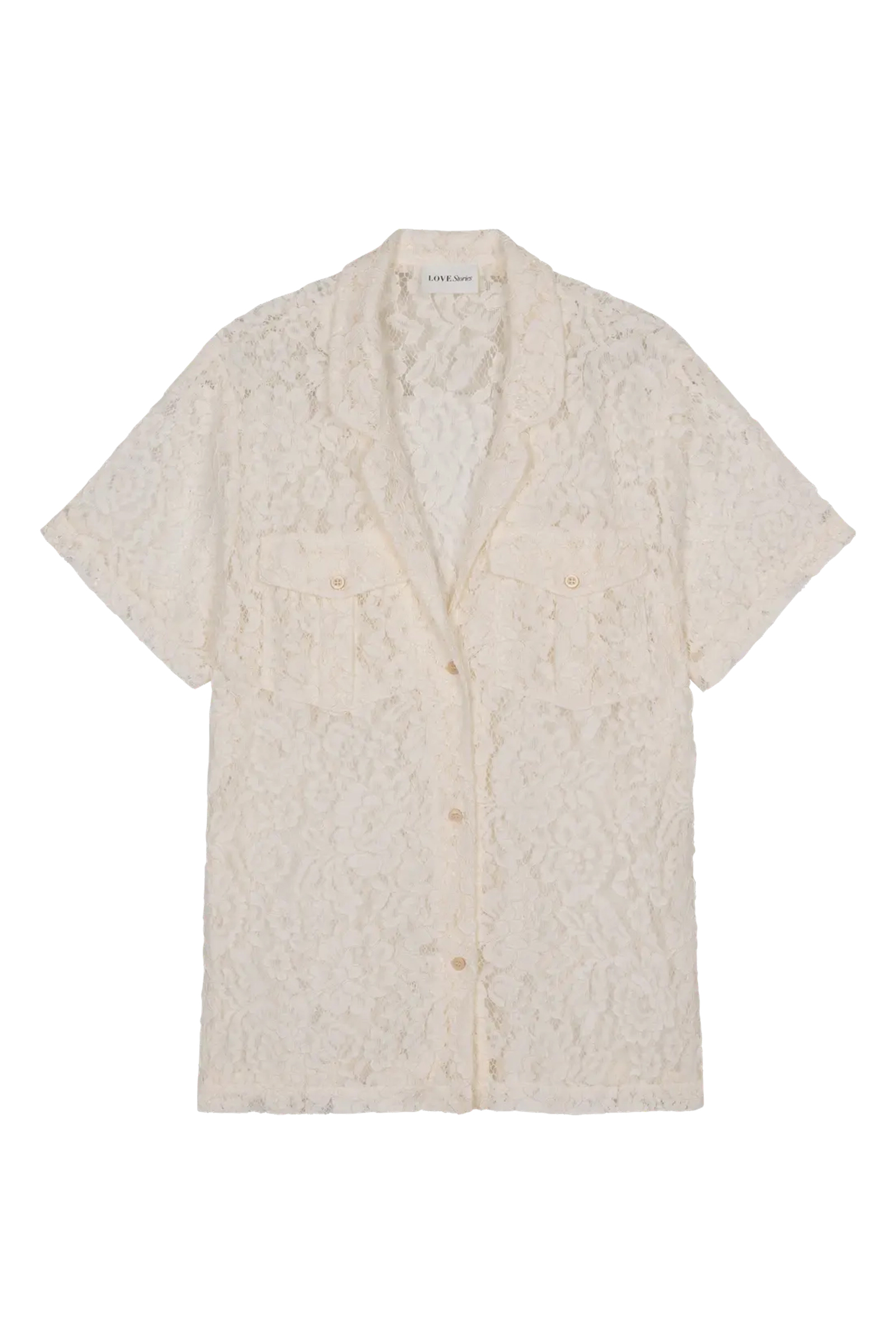 Dames blouse korte mouw wit