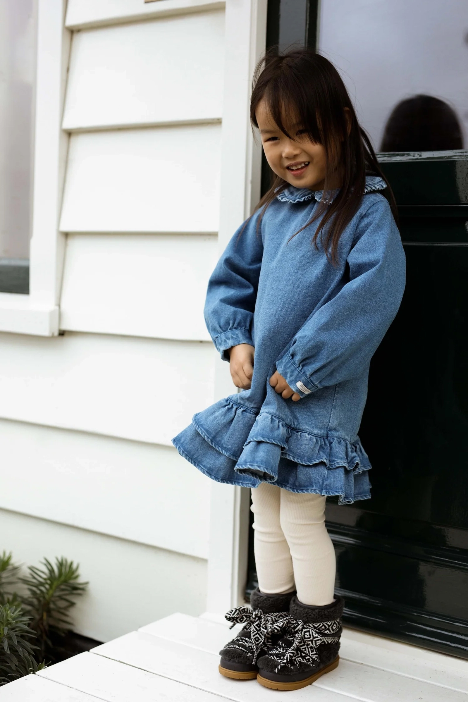 Meisjes jurk blauw