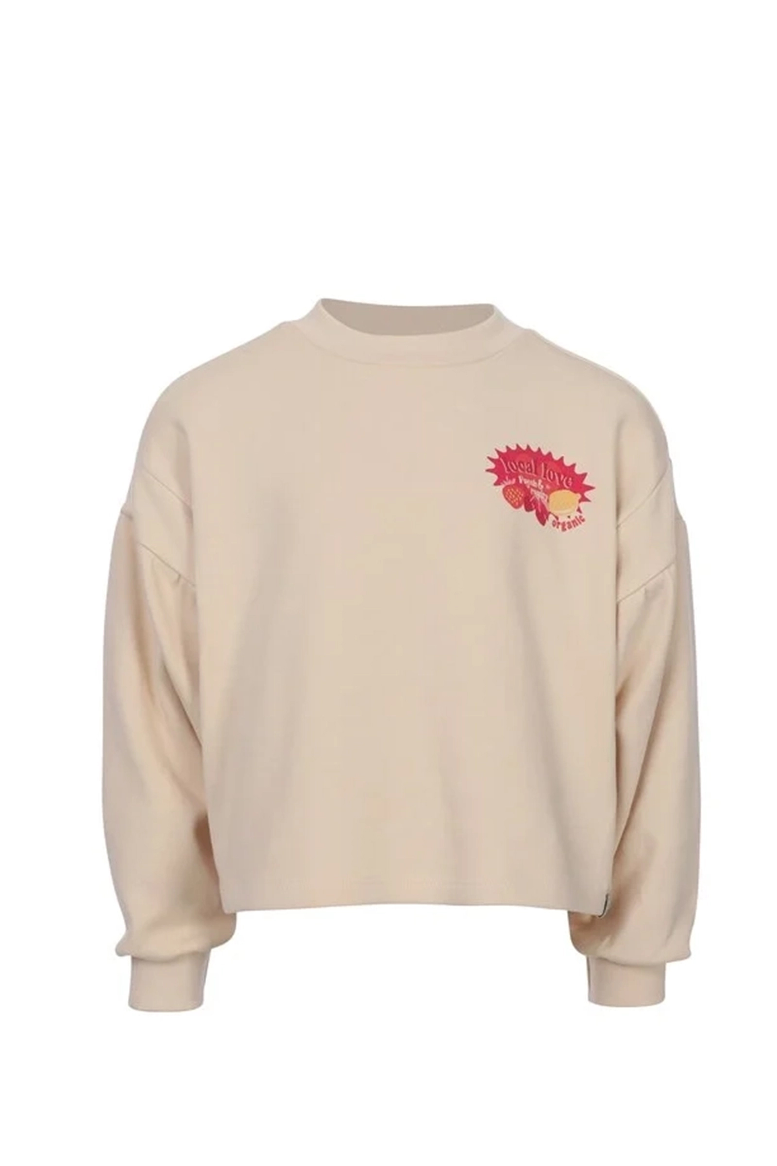 Meisjes sweater ecru