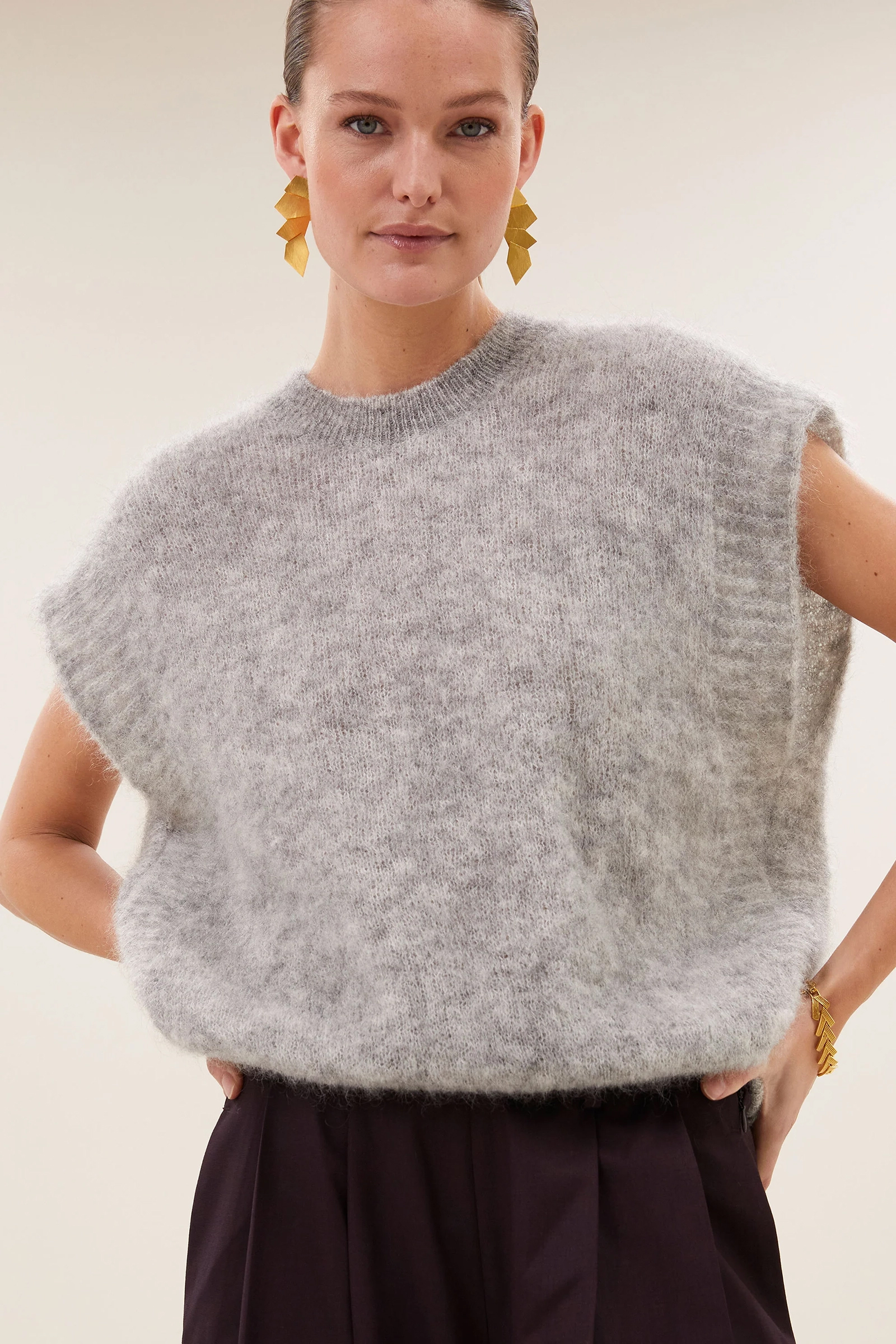 Dames sweater grijs