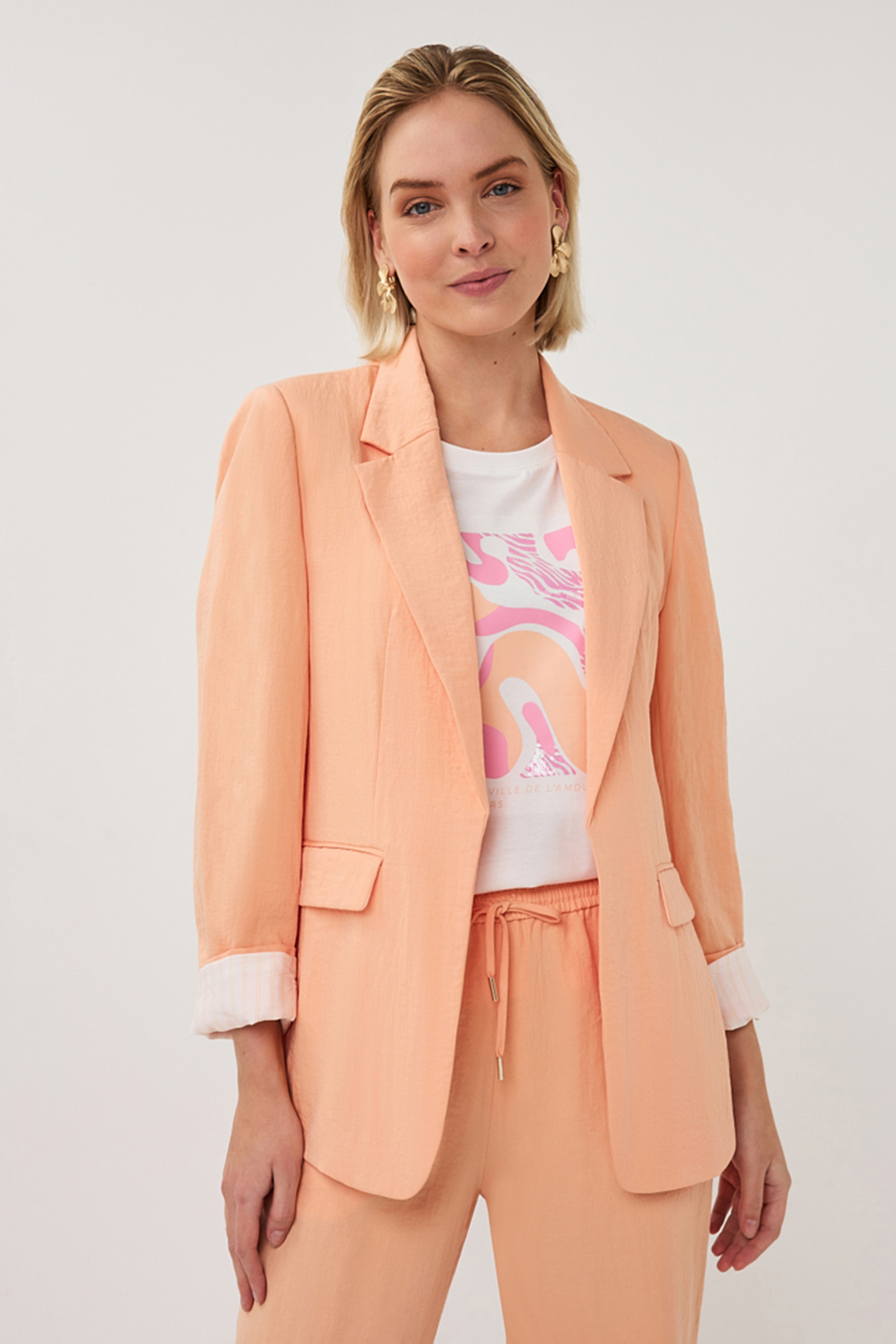 Dames blazer rose