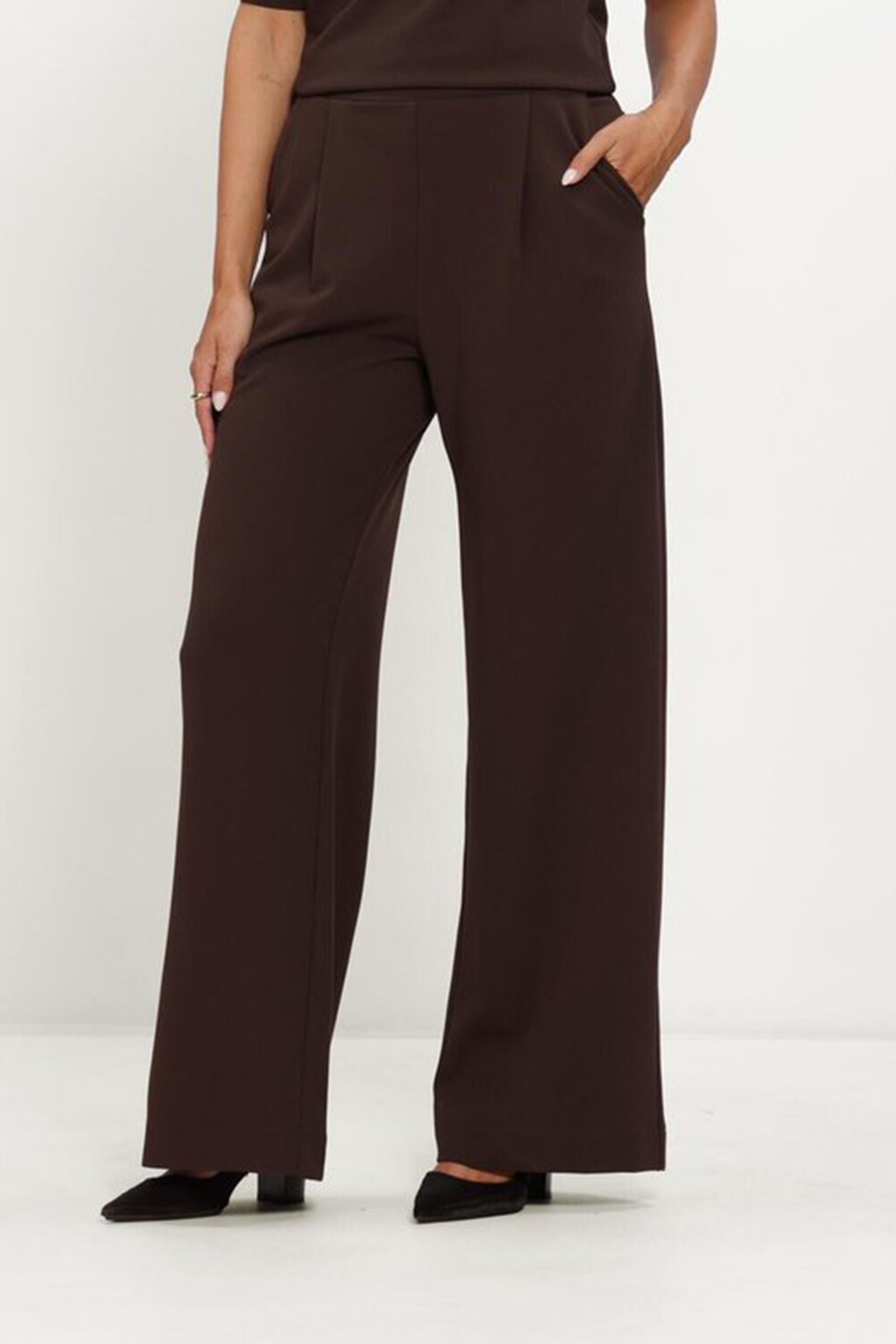 Dames broek bruin