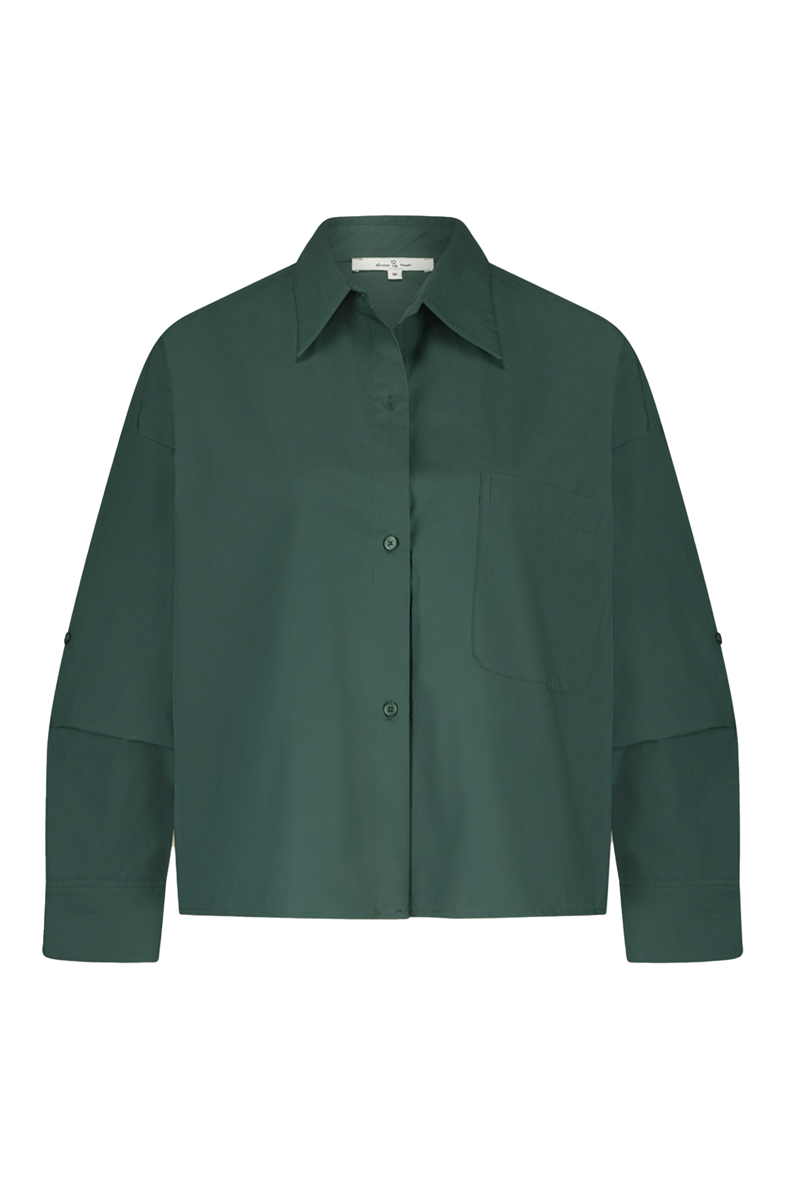 Dames blouse lange mouw groen
