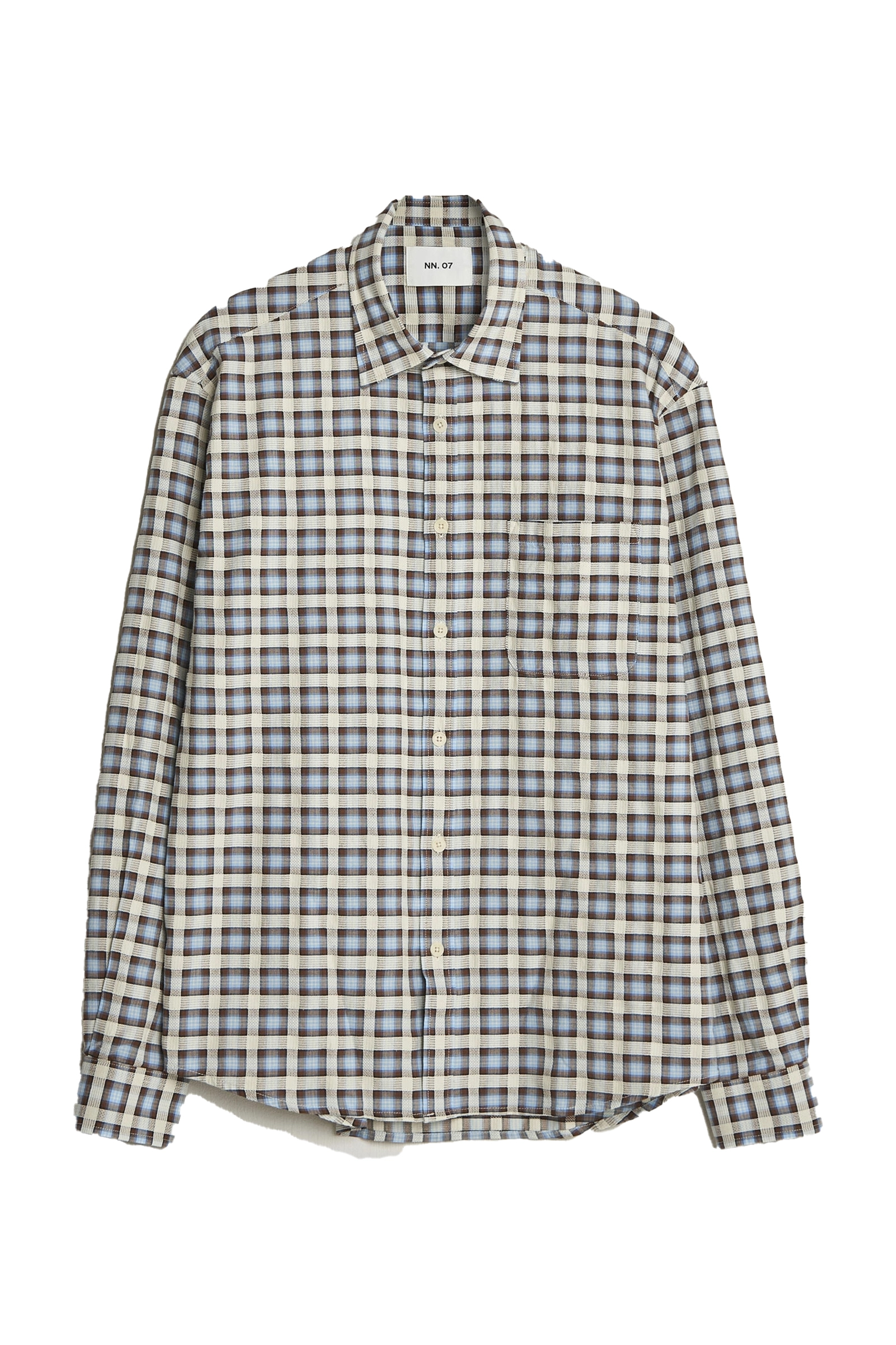 Heren overhemd lm casual blauw