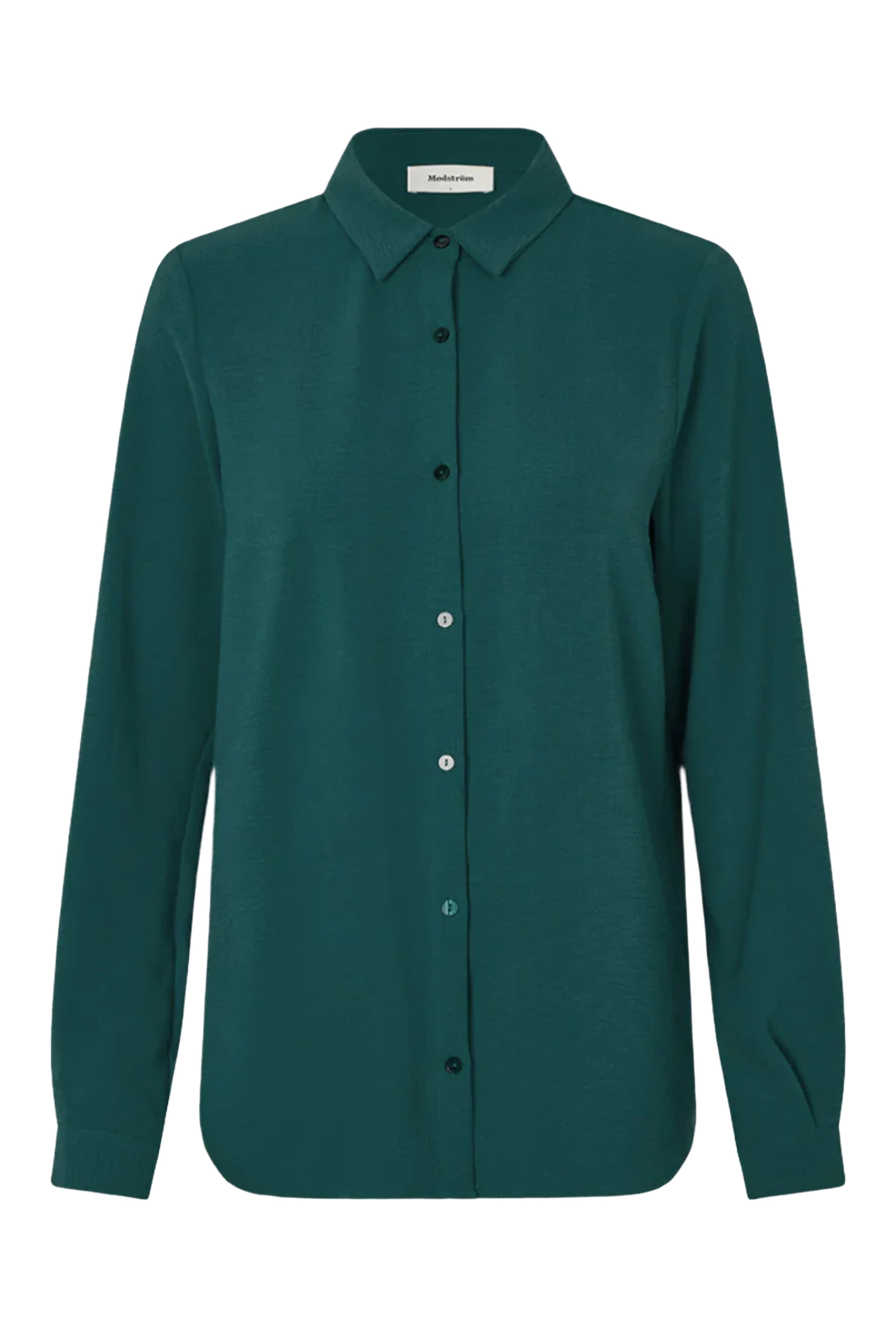 Dames blouse lange mouw groen