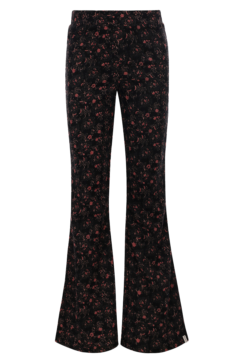 LOOXS LITTLE little crinkle flare pants Zwart-1 1