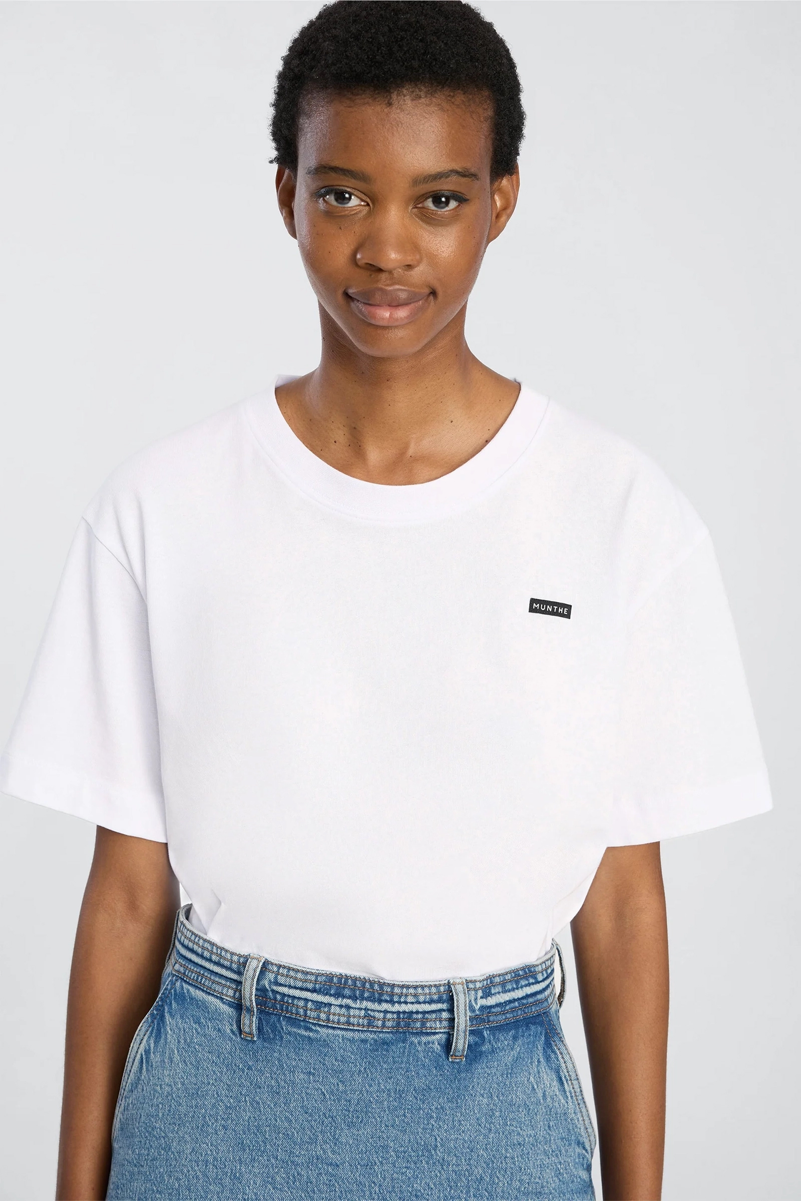 Dames t-shirt korte mouw wit