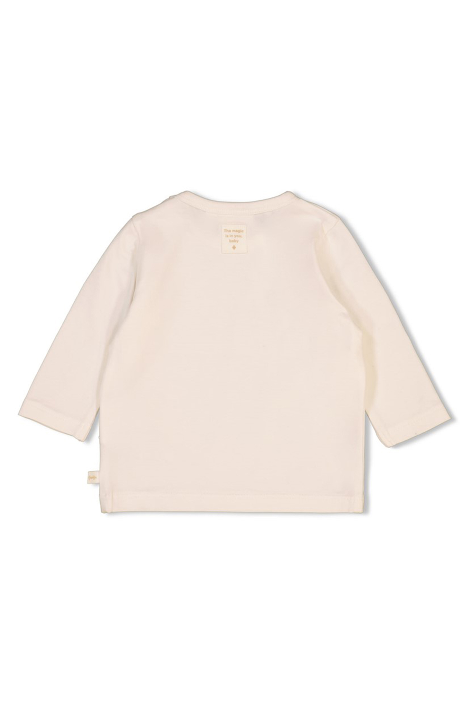 Baby t-shirt lange mouw ecru
