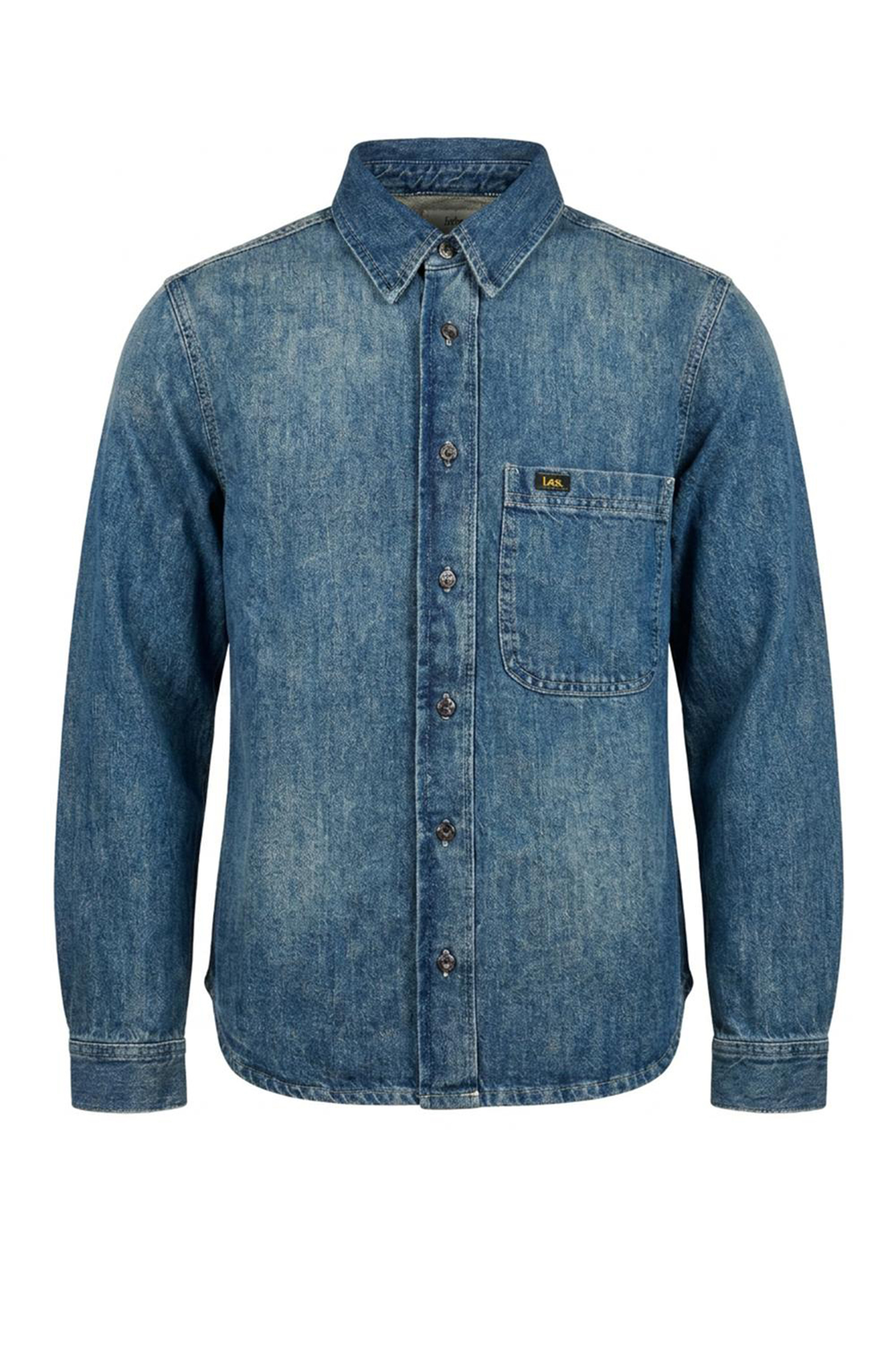Dames blouse lange mouw blauw