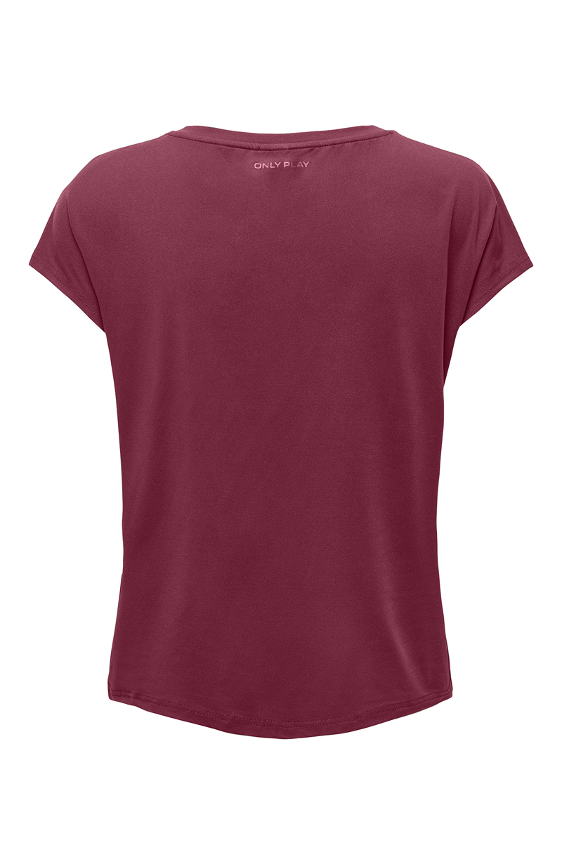 Fitness dames t-shirt km rose