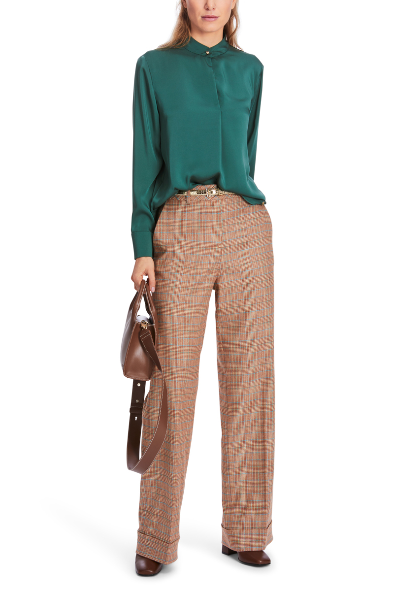 Dames blouse lange mouw groen