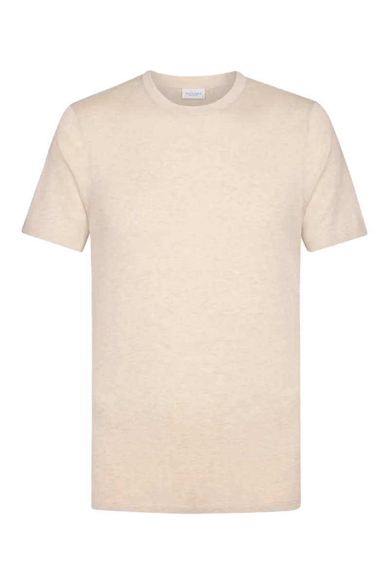 Heren t-shirt kortemouw bruin