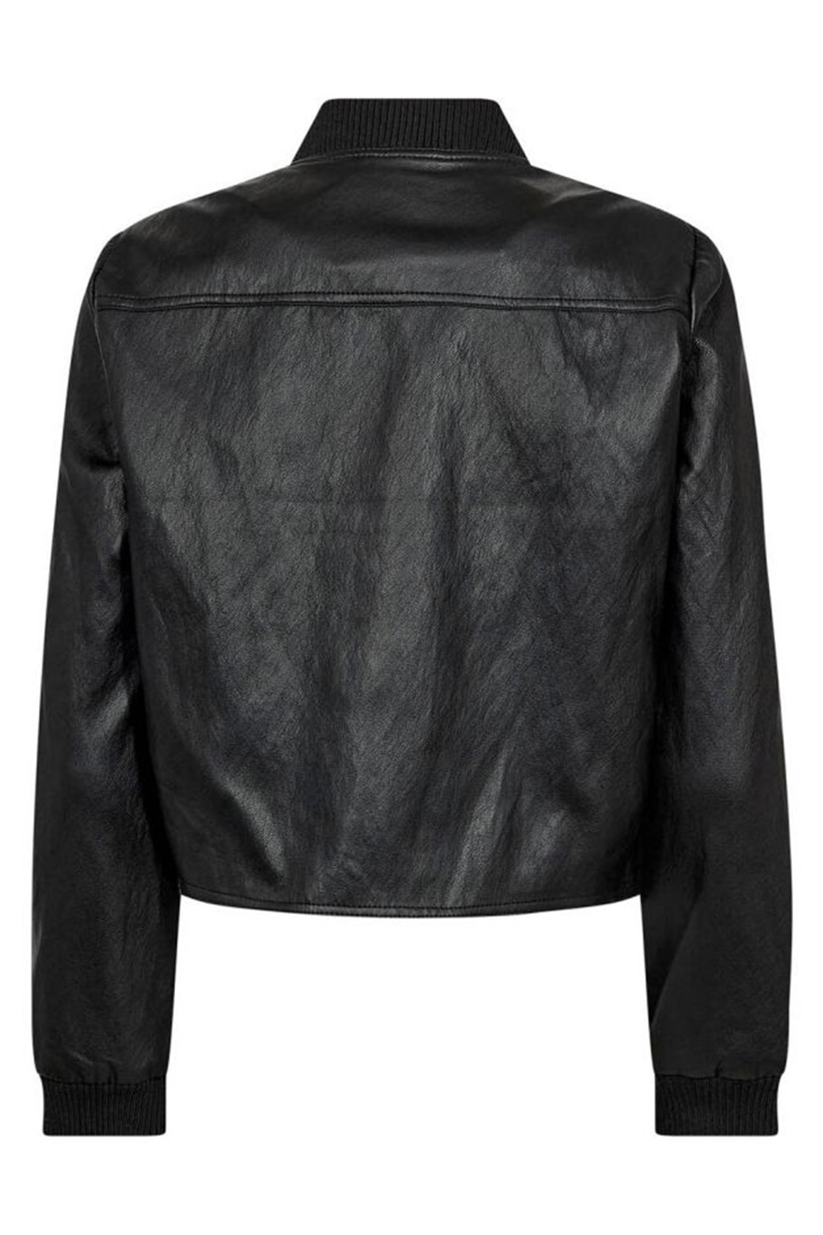 Dames leren jas zwart