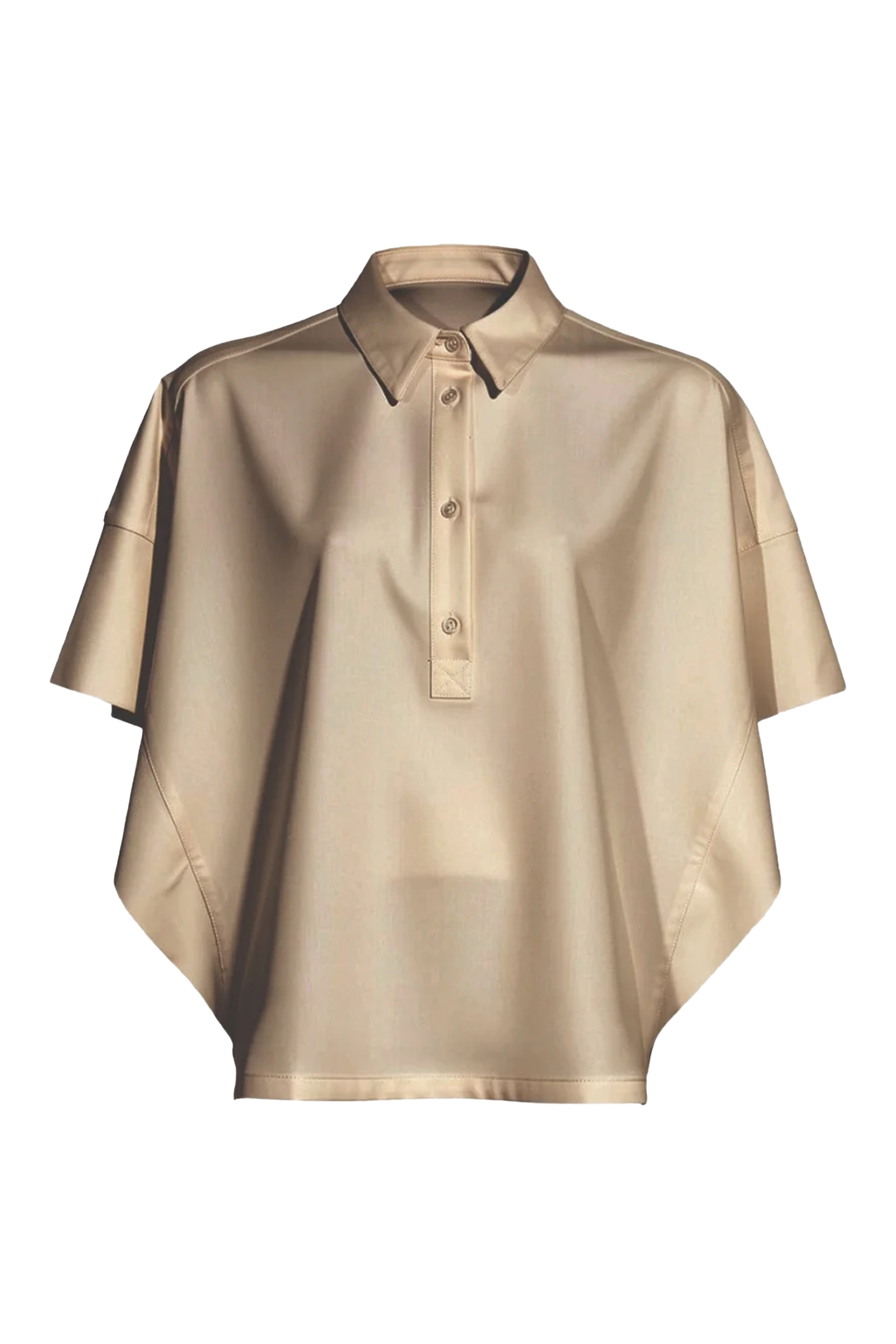 Dames t-shirt korte mouw bruin