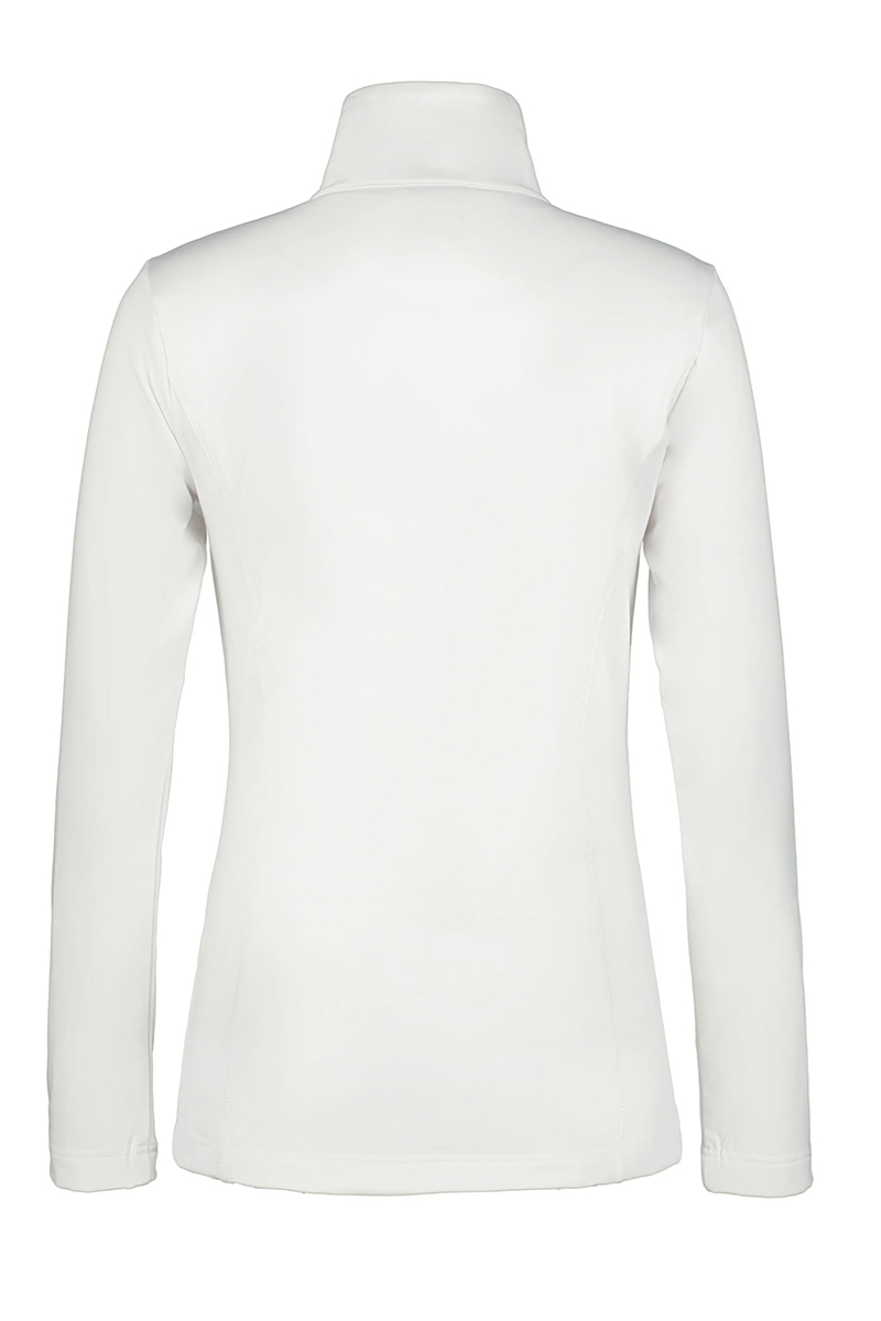 Wintersport dames pully+rits wit