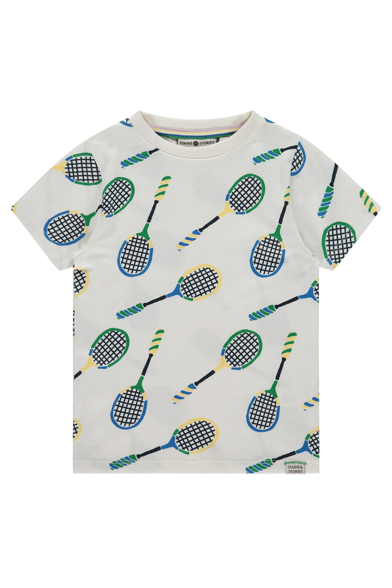 Jongens t-shirt korte mouw ecru