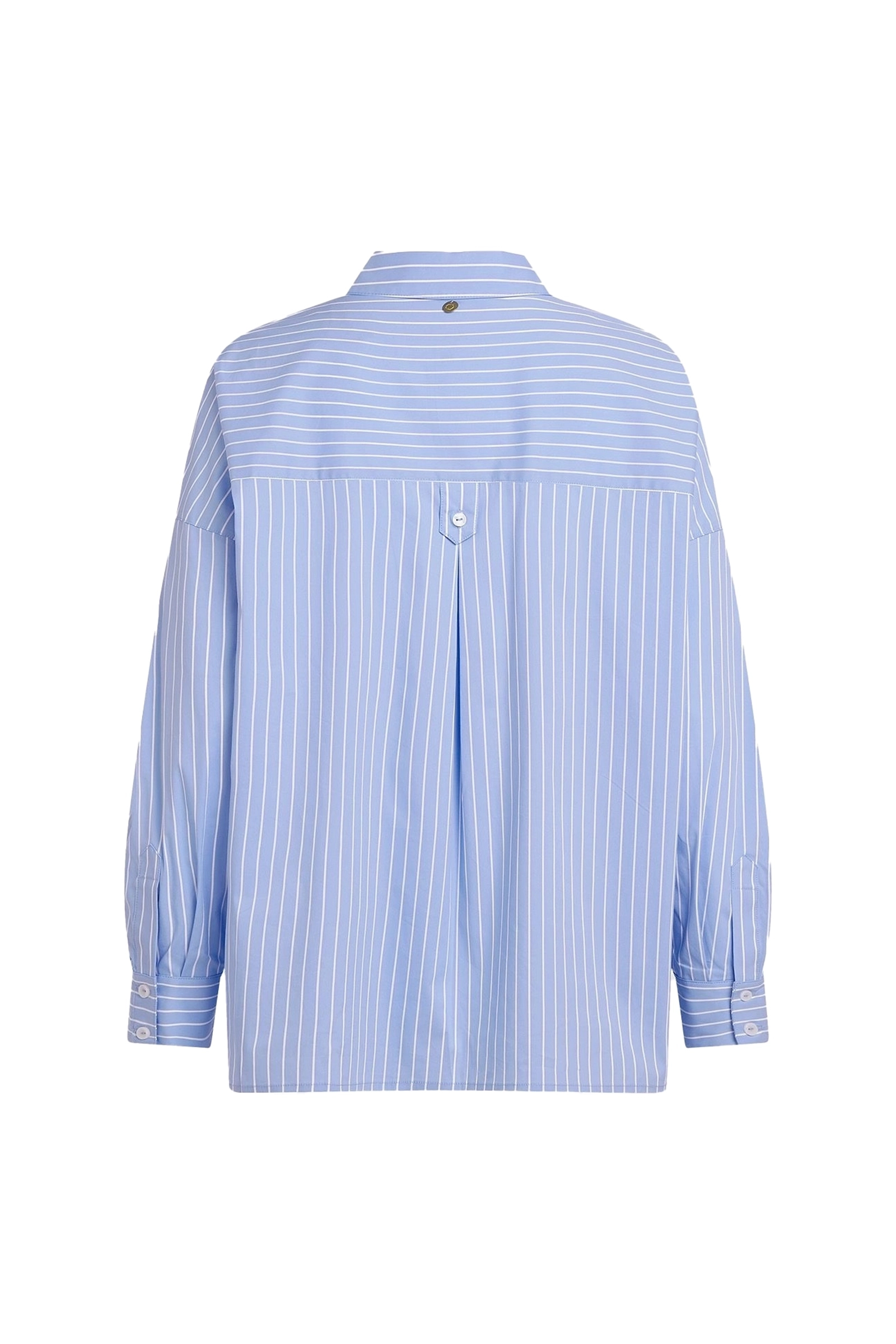 Dames blouse lange mouw blauw