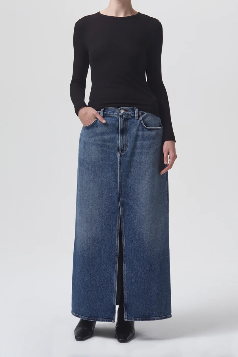 Dames rok blauw