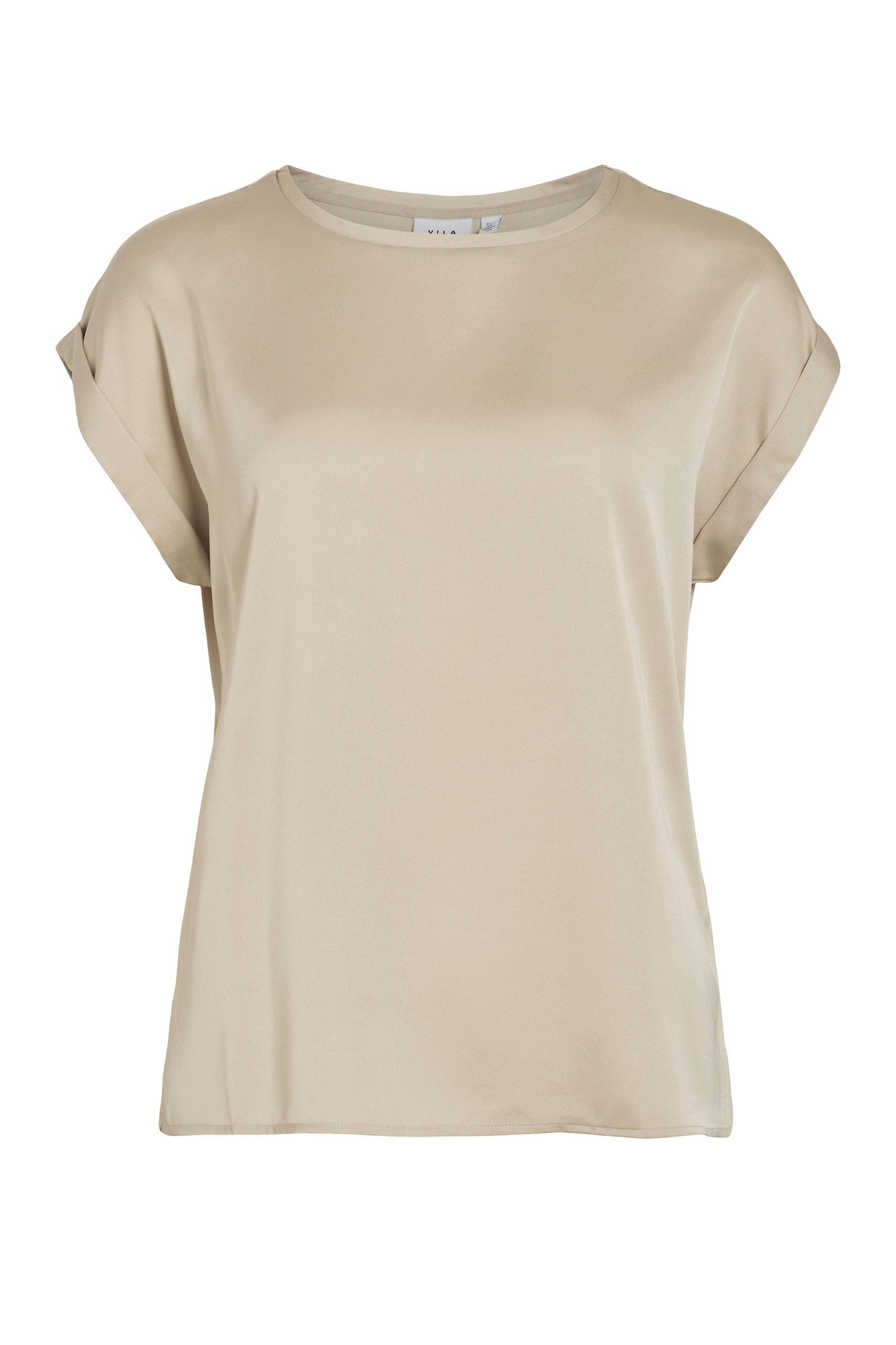 Dames blouse korte mouw grijs