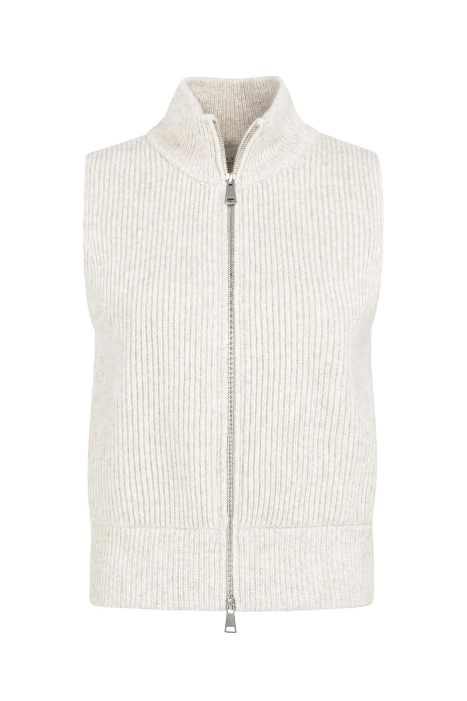 Dames vest grijs