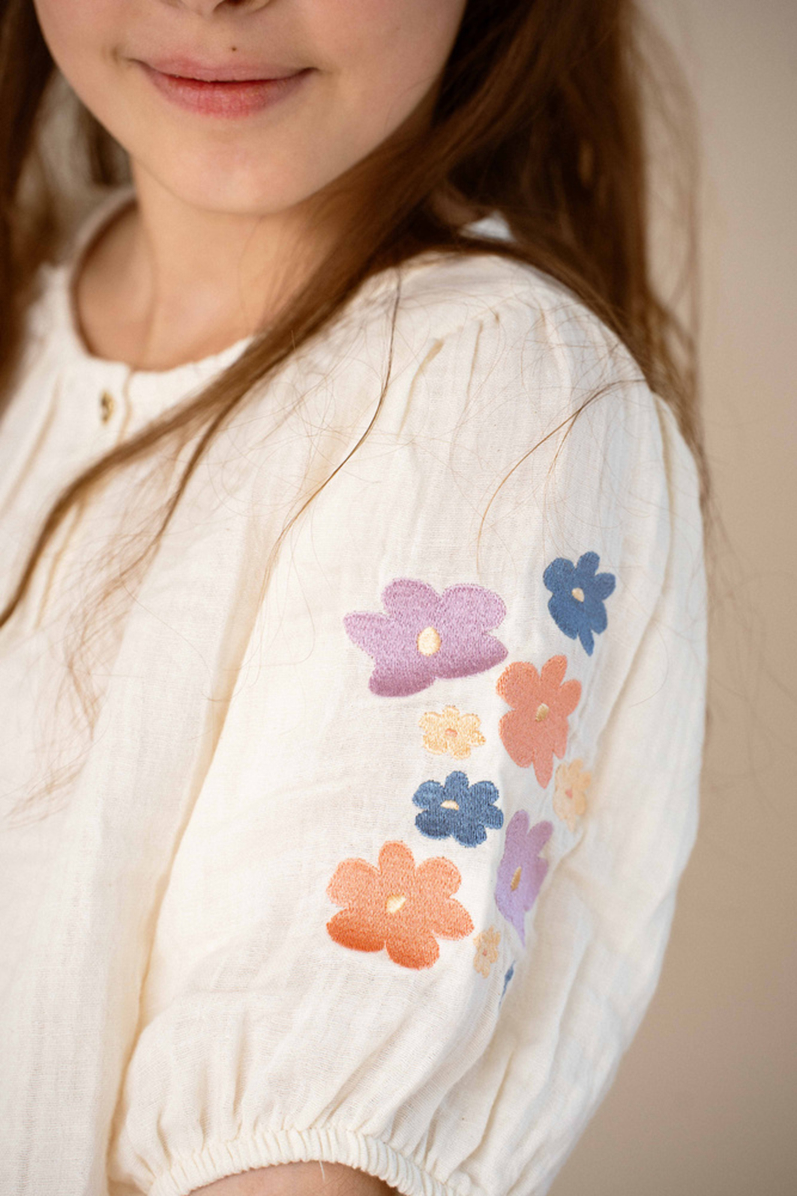 House Of Jamie Balloon blouse Ecru-1 2