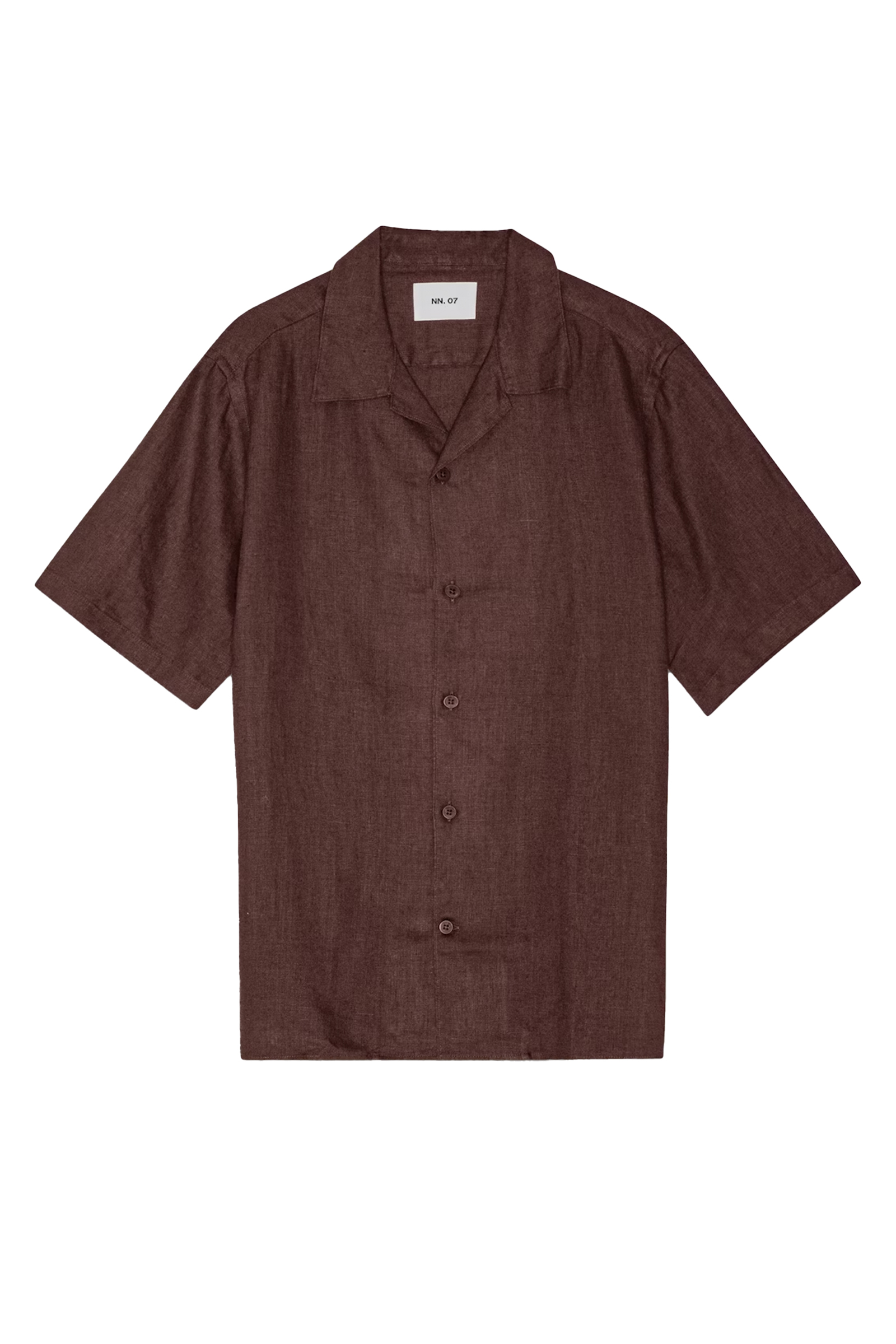 Heren overhemd km casual bruin