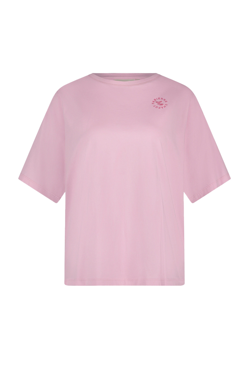 Fabienne Chapot Fay Poem Pink T-shirt Rose-1 1