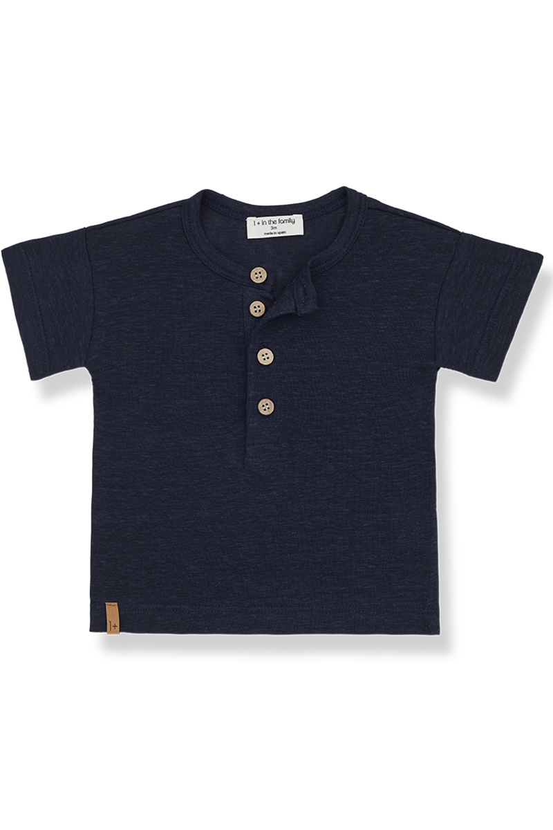 Baby t-shirt korte mouw blauw
