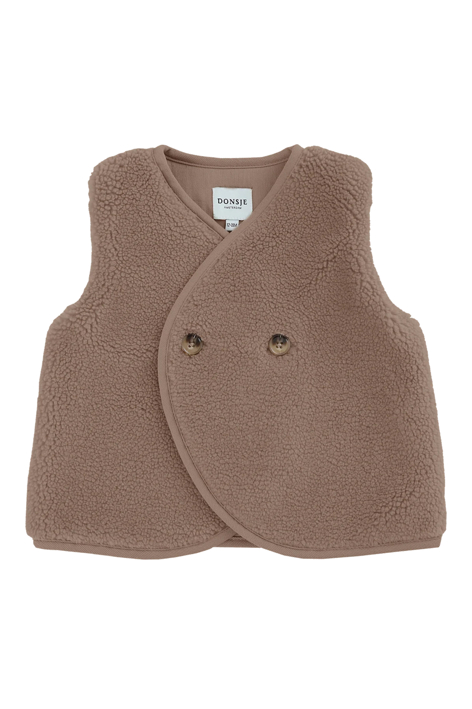 Baby vest bruin
