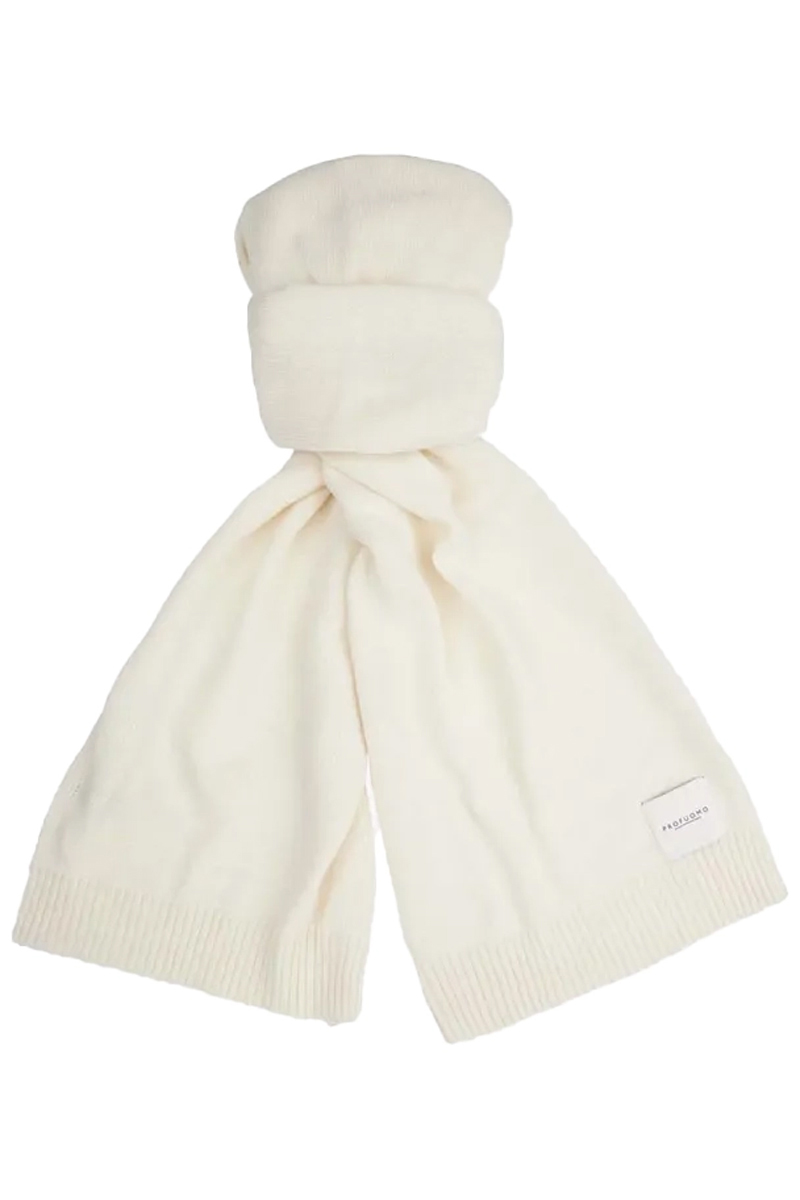 Profuomo SCARF WOOL CASHMERE OFF WHITE Off white 1