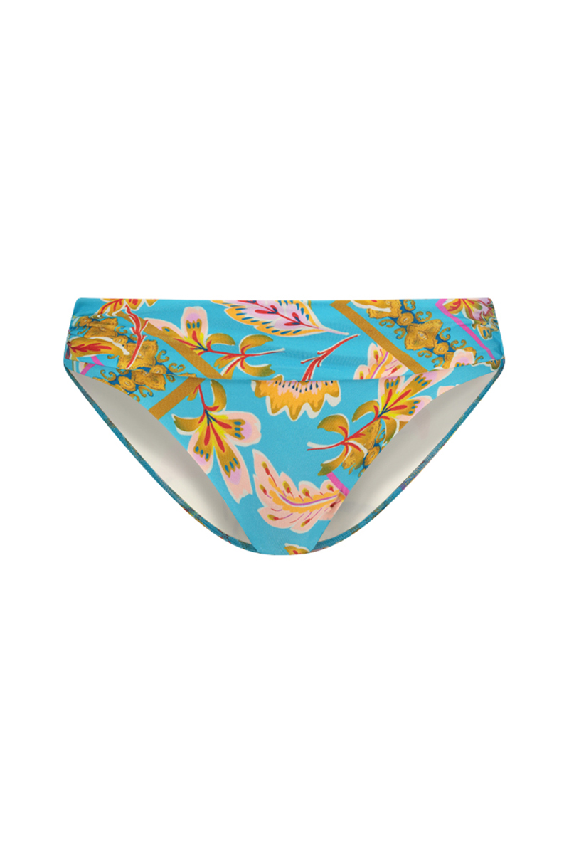 Bad/beach dames bikini slip blauw