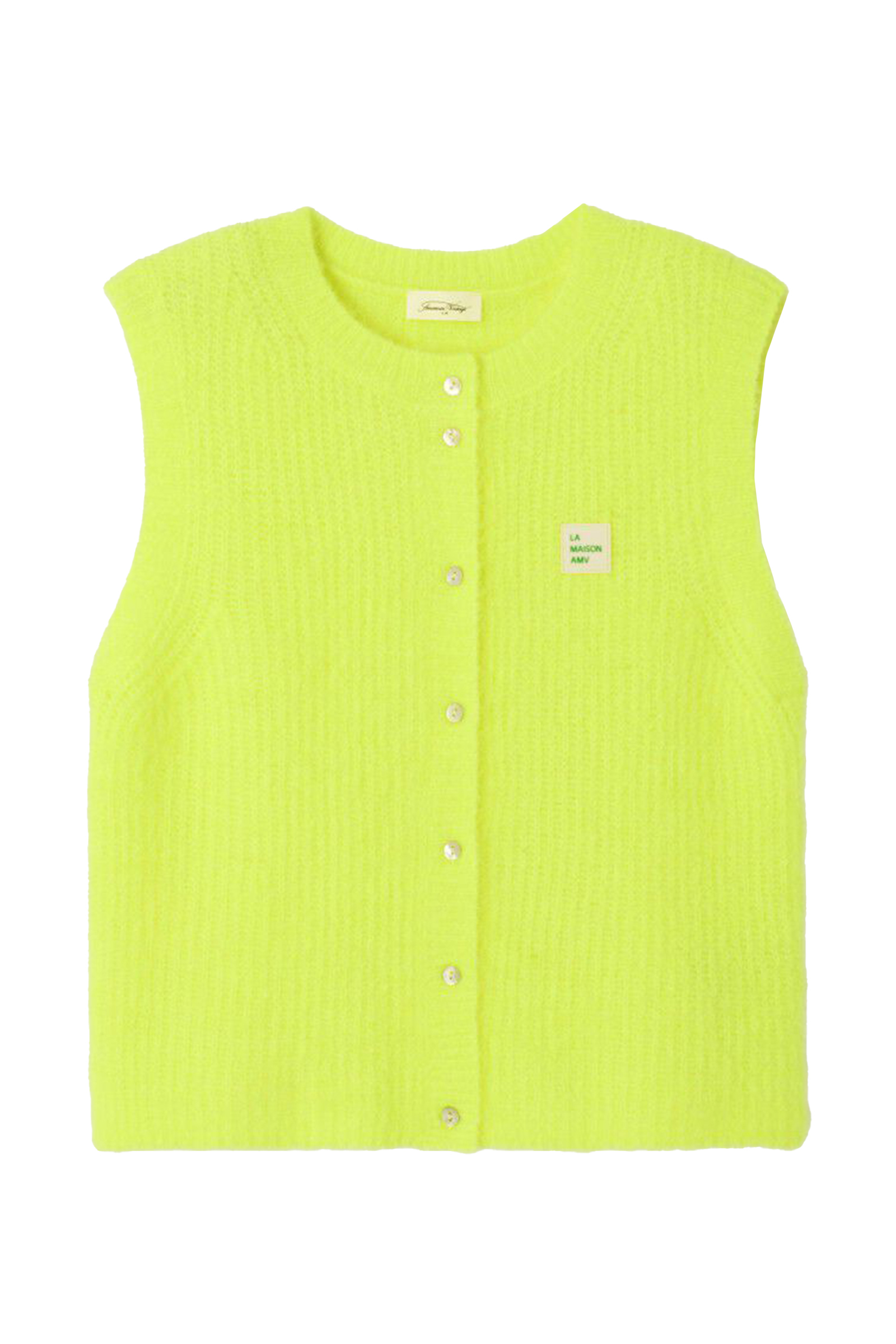 Dames gilet geel