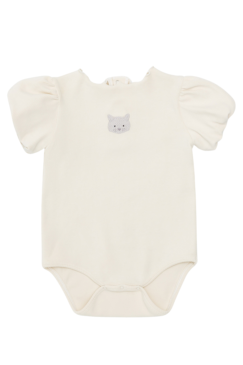 Donsje Amsterdam Nowie bodysuit- cat Ecru-1 1