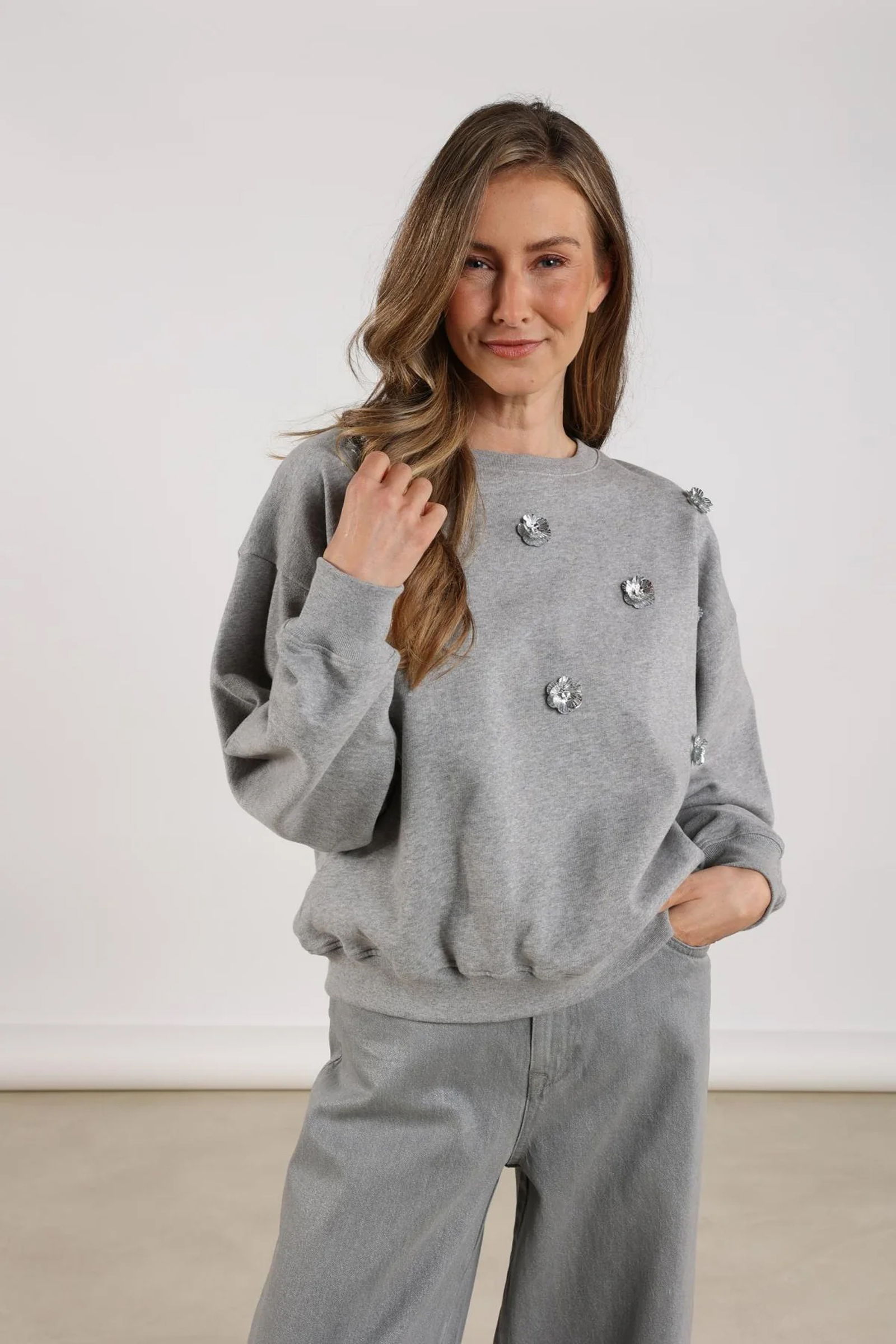 Dames sweater grijs