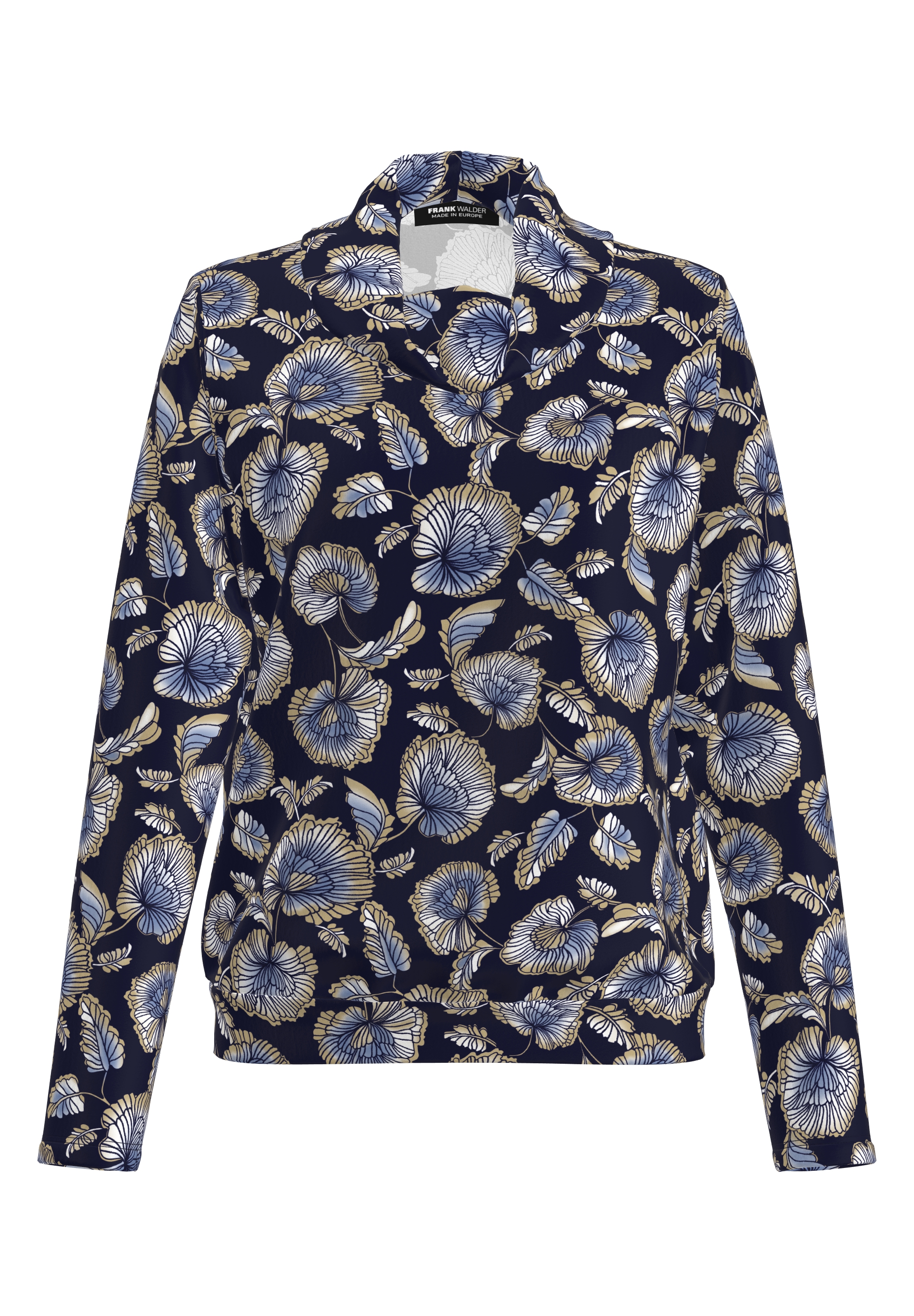 Dames t-shirt lange mouw bruin