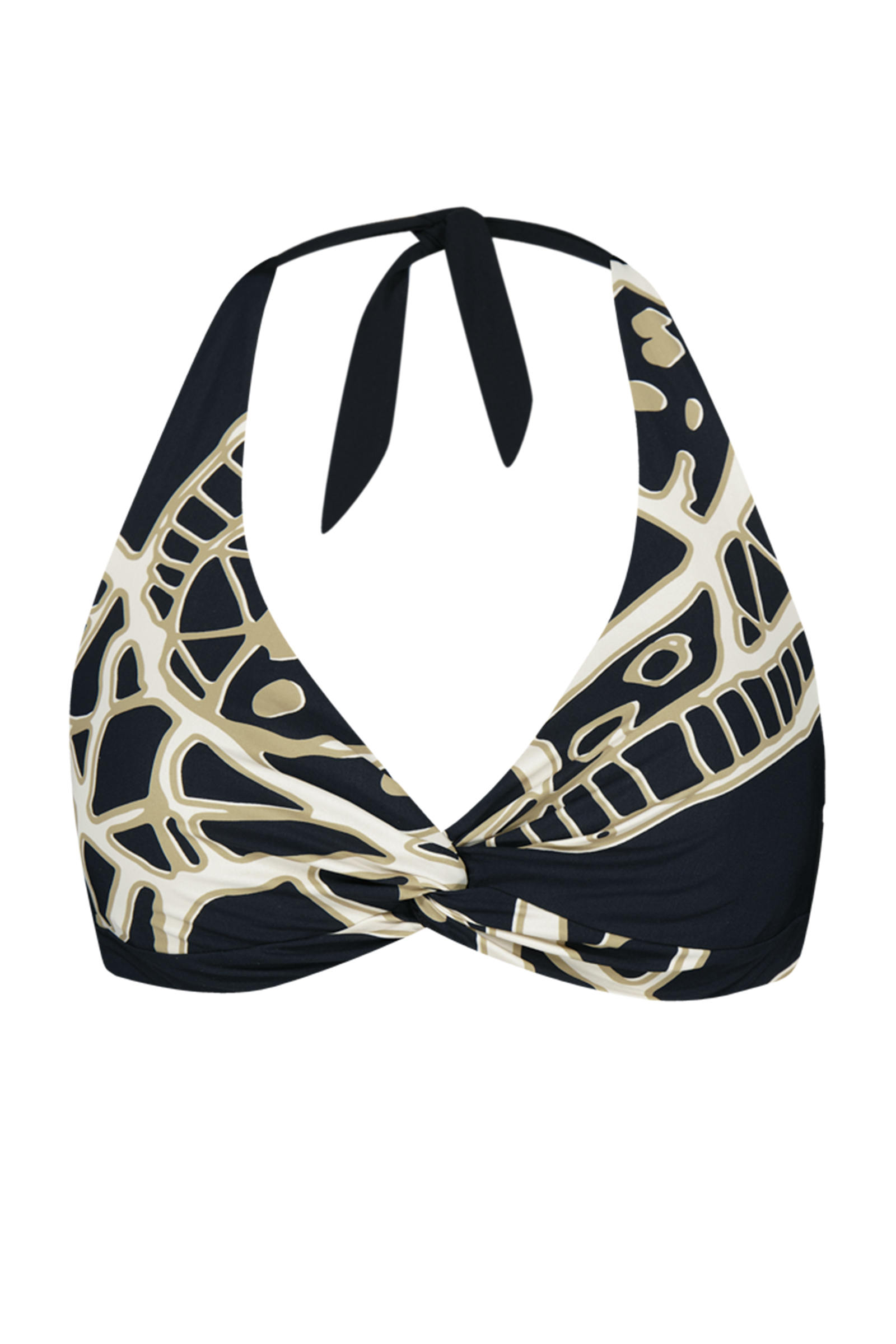 Bad/beach dames bikini top zwart